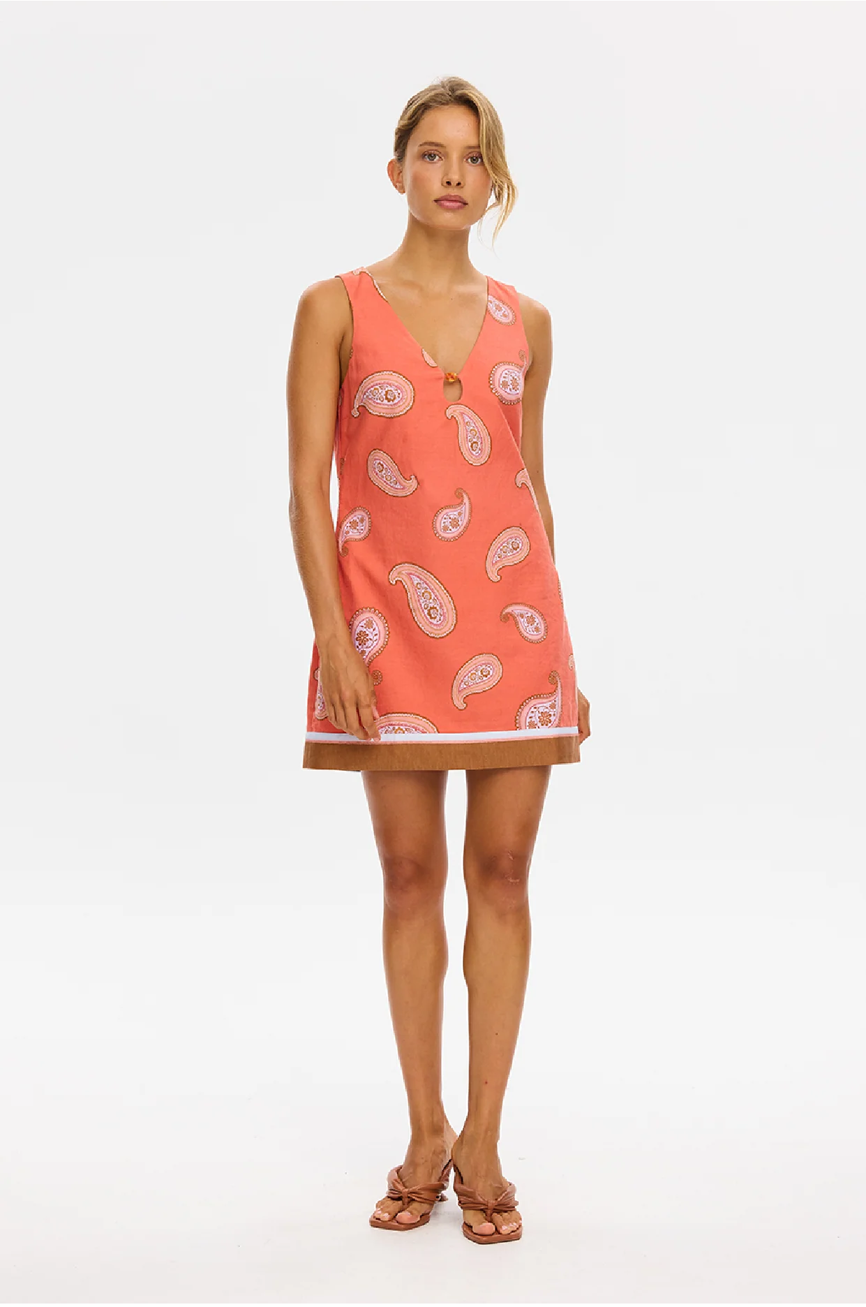 Kivari Ezra Mini Dress - Coral