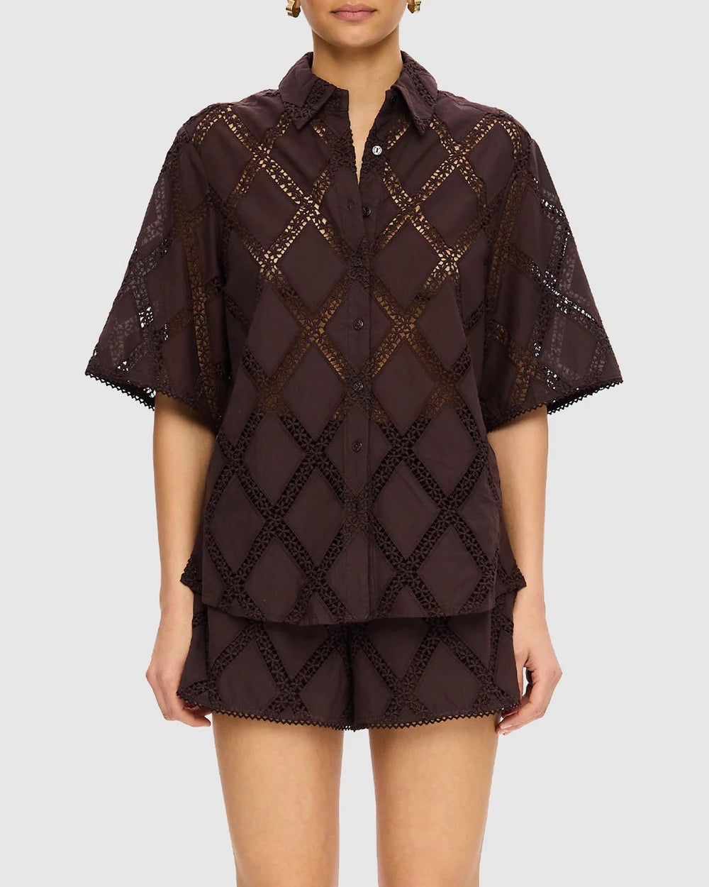 Kivari Izzy Shirt - Chocolate