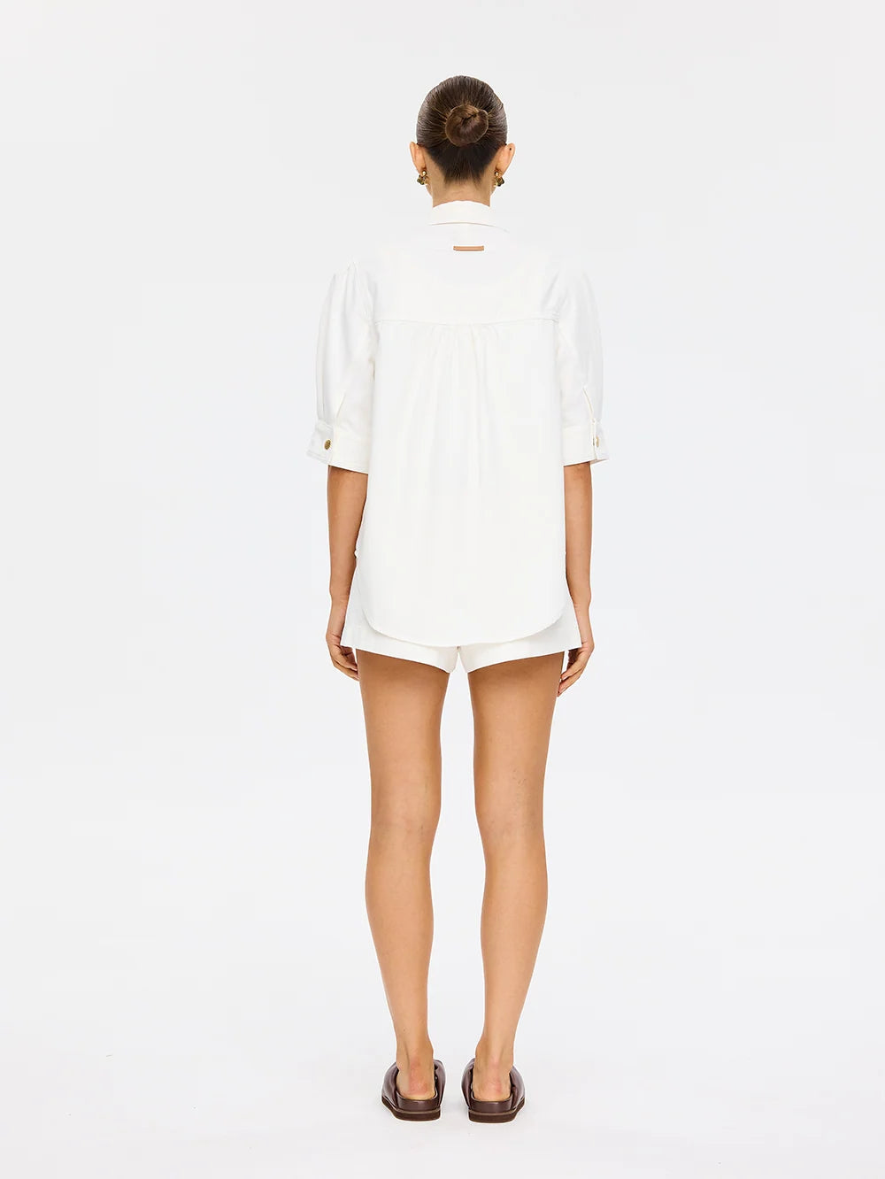 Kivari Lou Denim Shirt - White