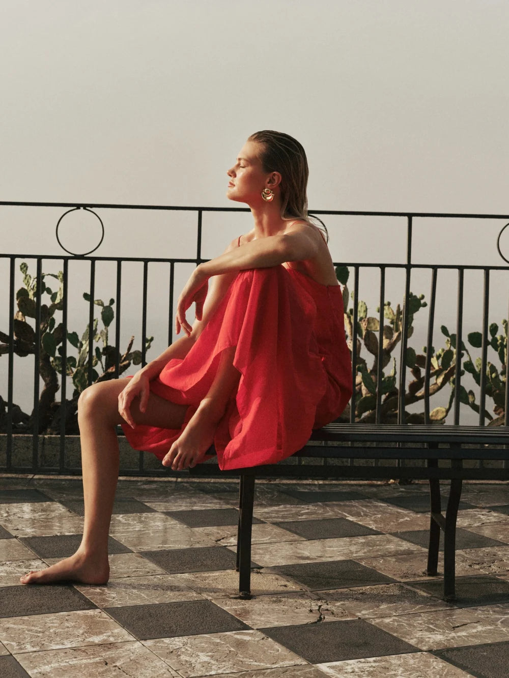 Kivari Ottavia Maxi Dress - Chilli Red