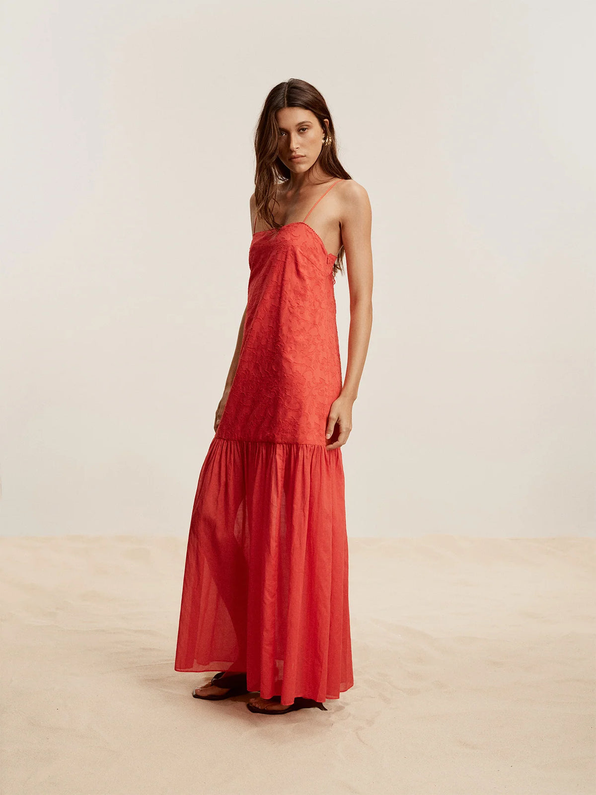 Kivari Ottavia Maxi Dress - Chilli Red