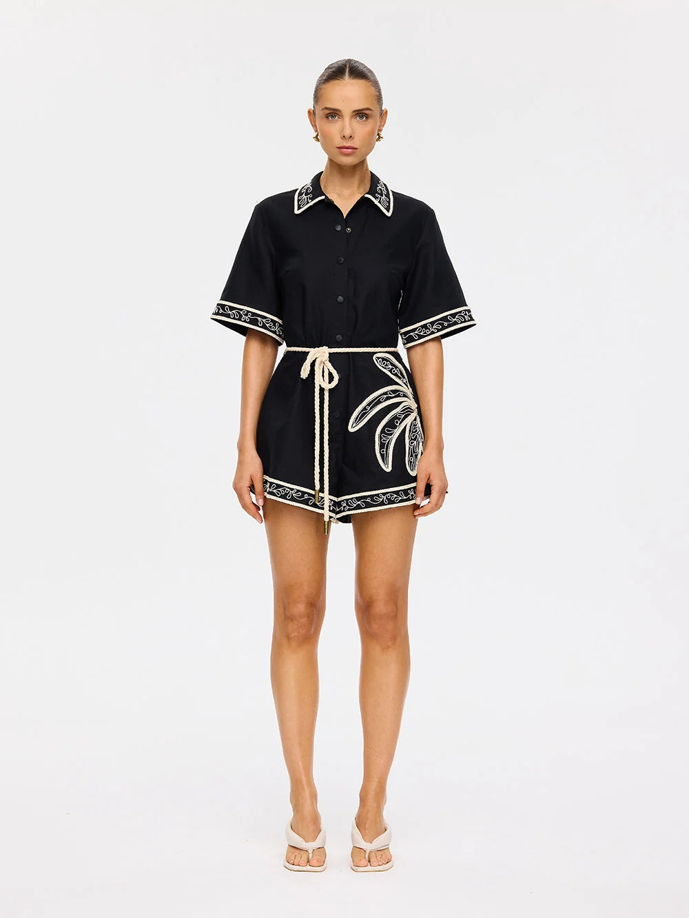 Kivari Zaria Playsuit - Black