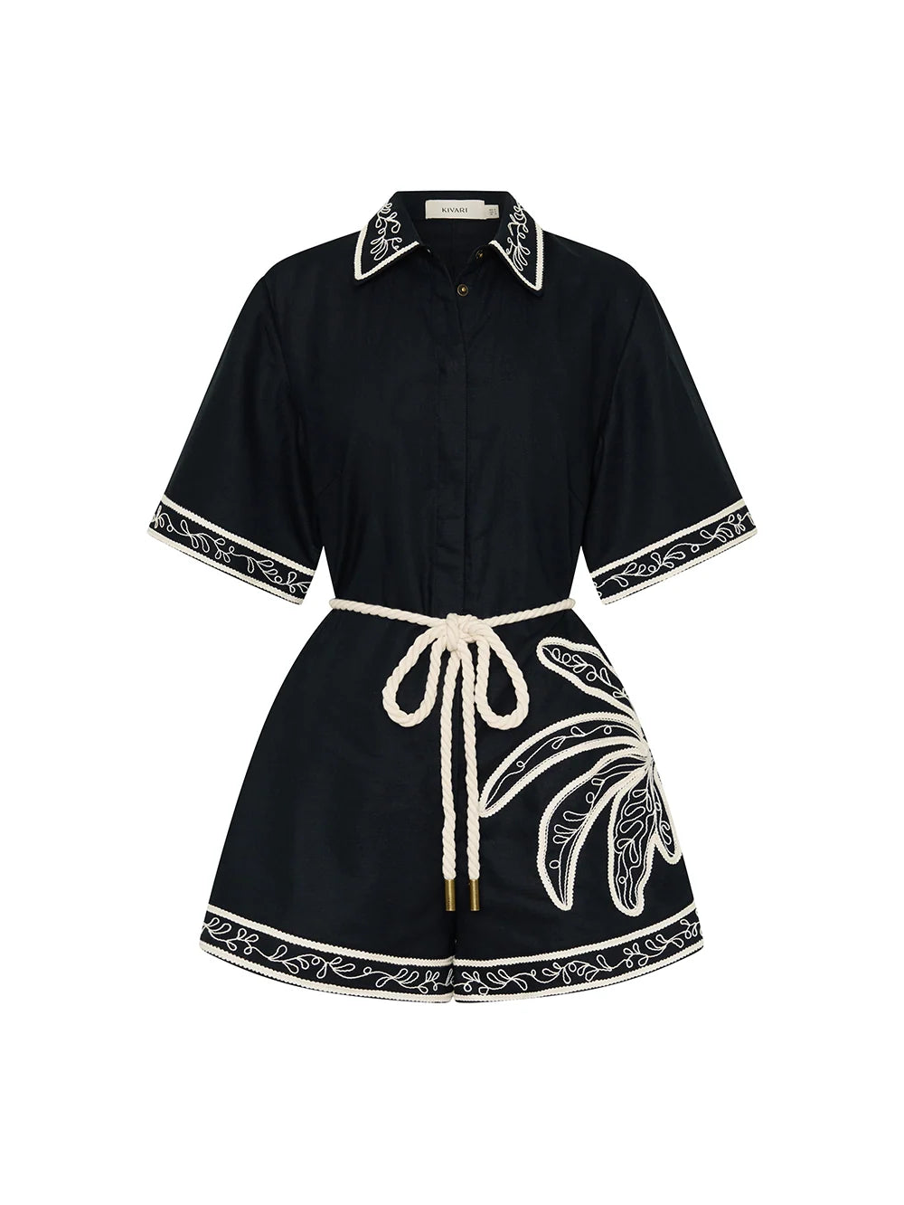 Kivari Zaria Playsuit - Black
