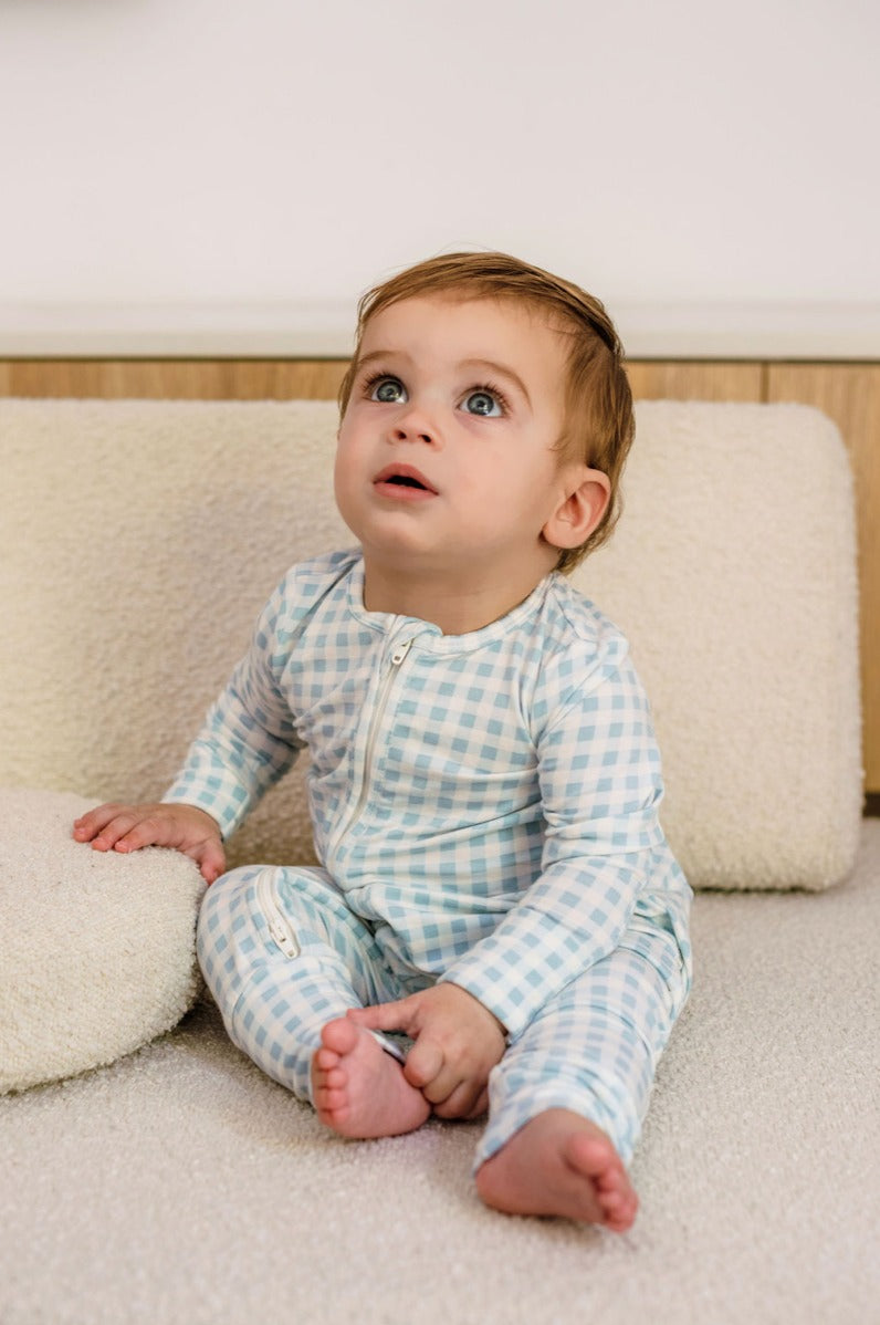 Kynd Day or Night Onesie - Blue Gingham