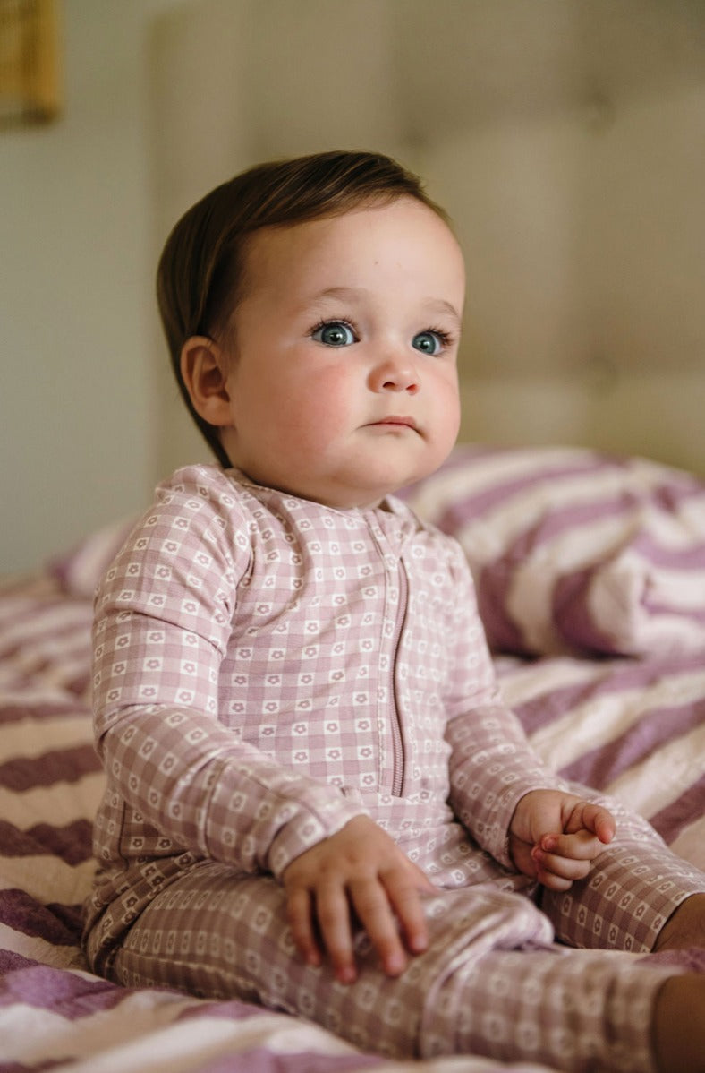 Kynd Day or Night Onesie - Flower Gingham