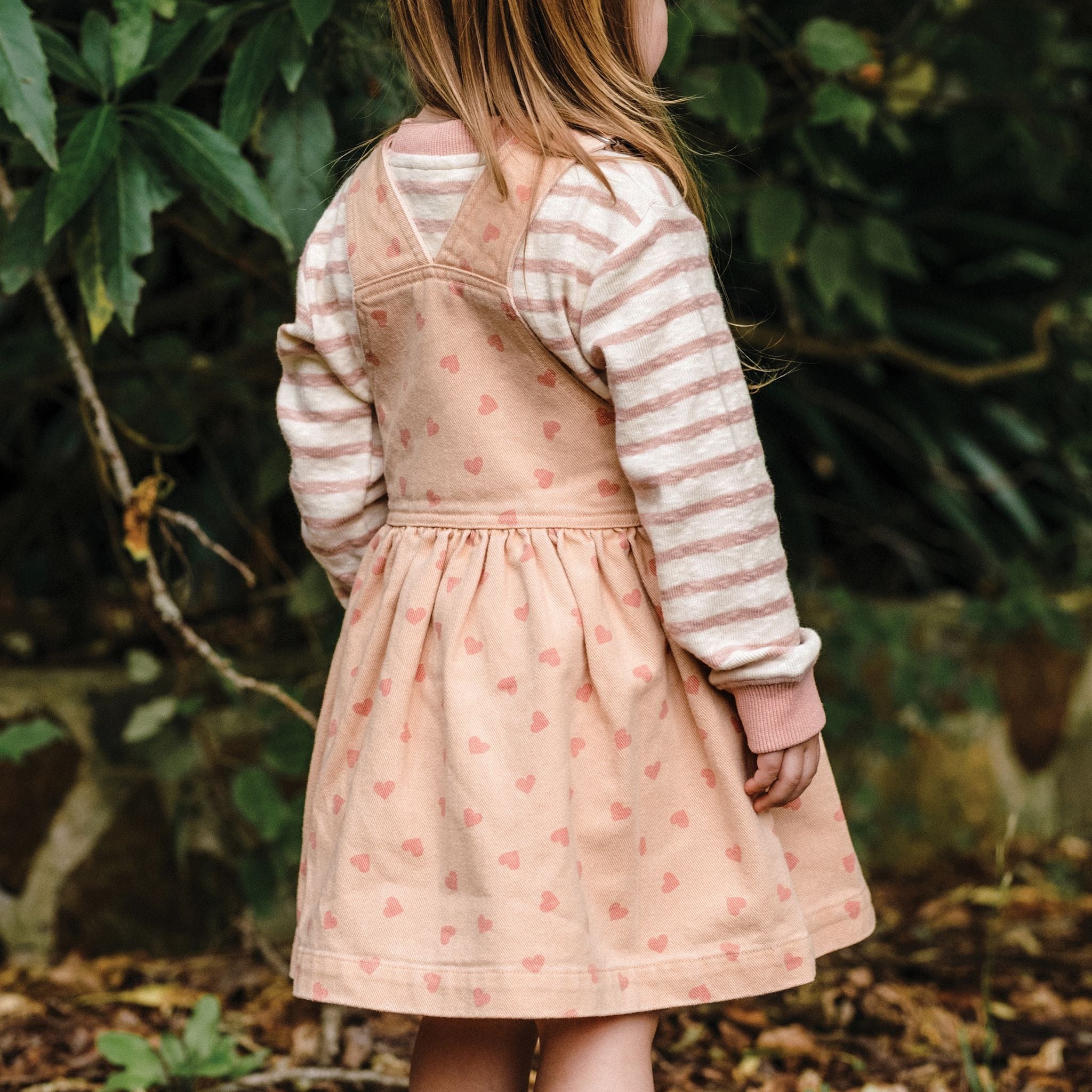 Kynd Denim Pinafore - Pink