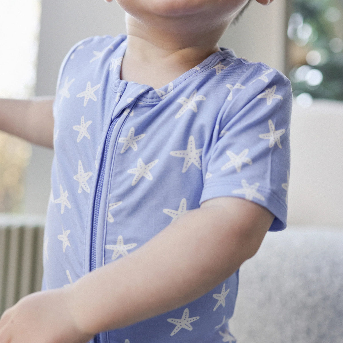 Kynd Essentials SS Onesie - Star Fish Blue