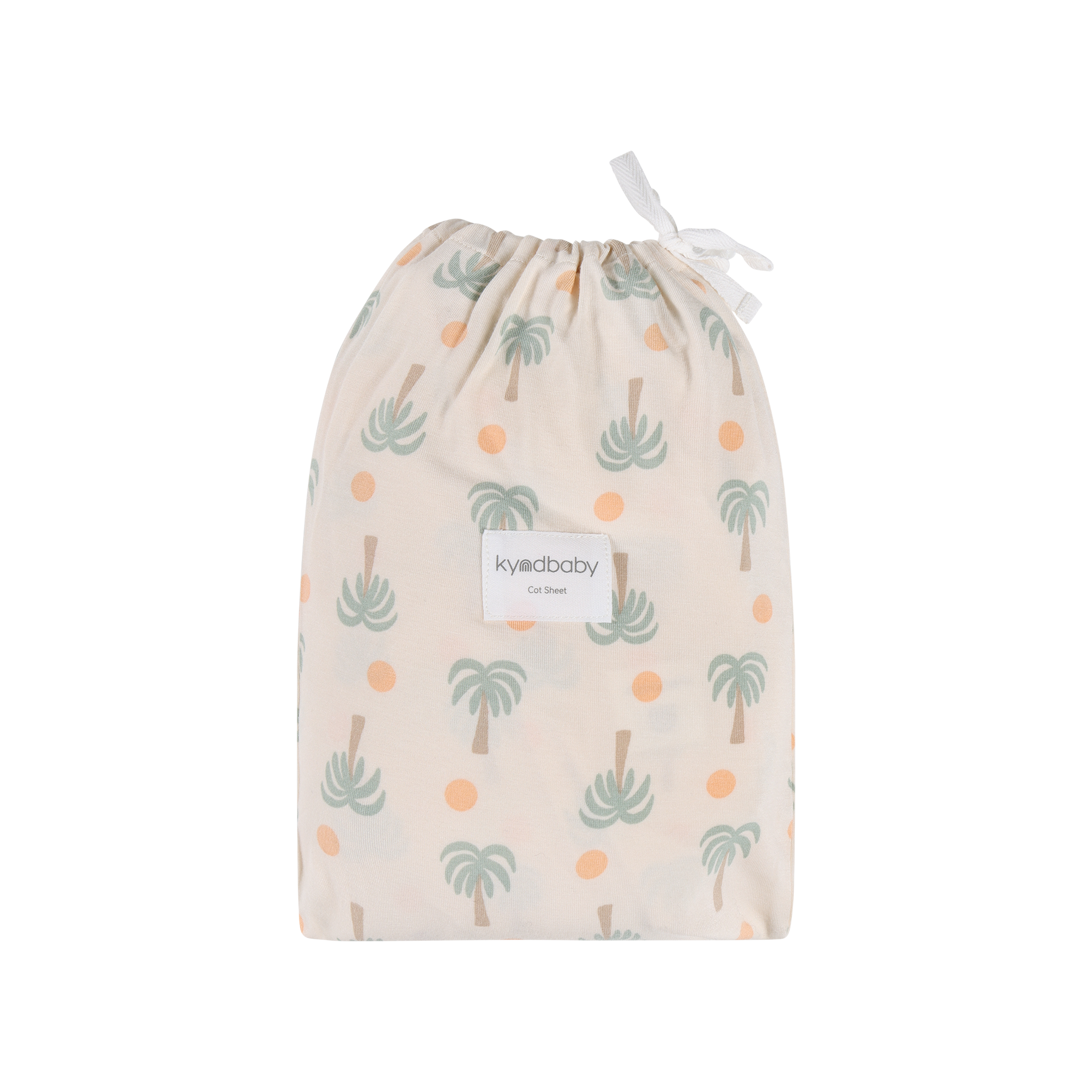 Kynd Fitted Cot Sheet - Palm Sunset