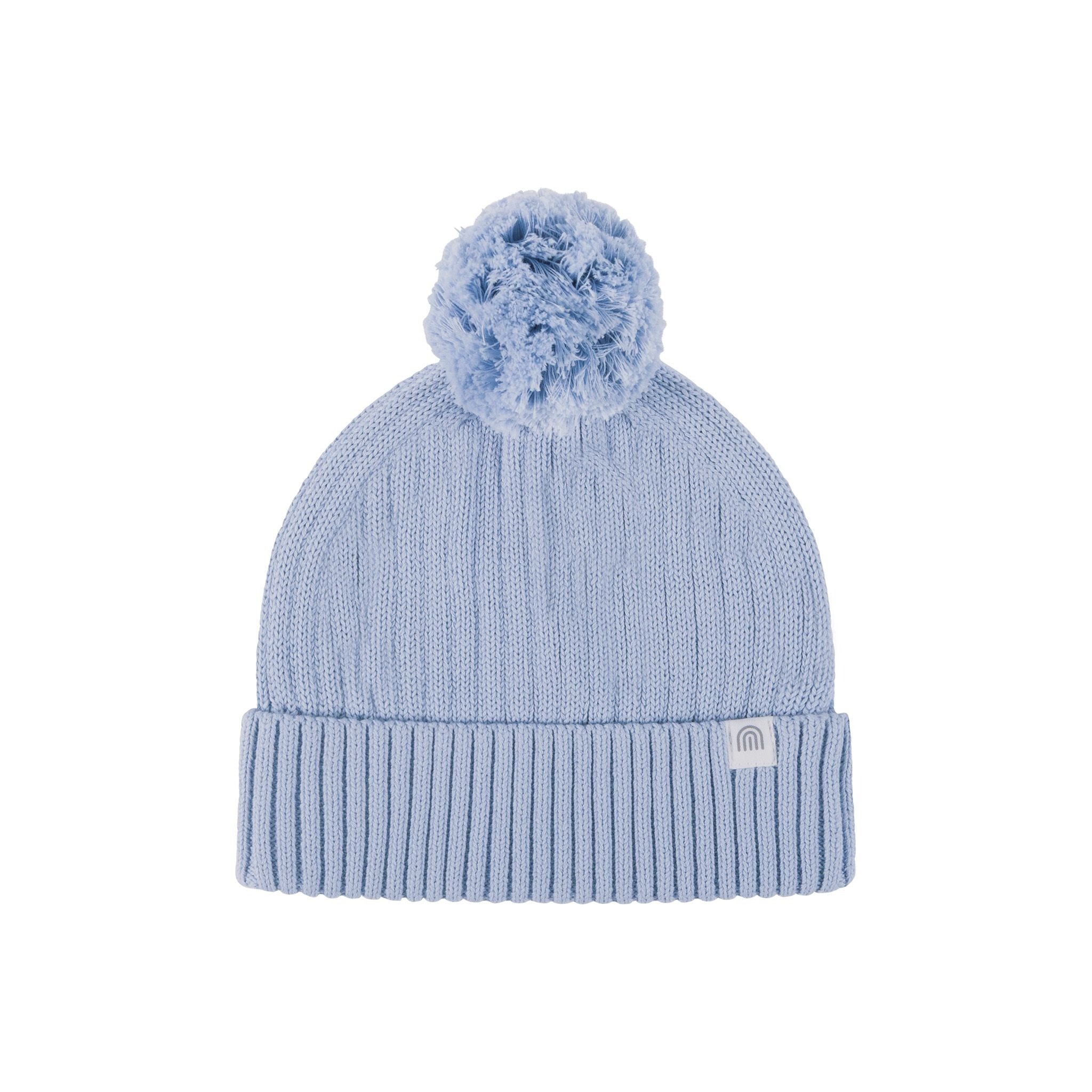 Kynd Organic Chunk Rib Knit Beanie - Sky Blue