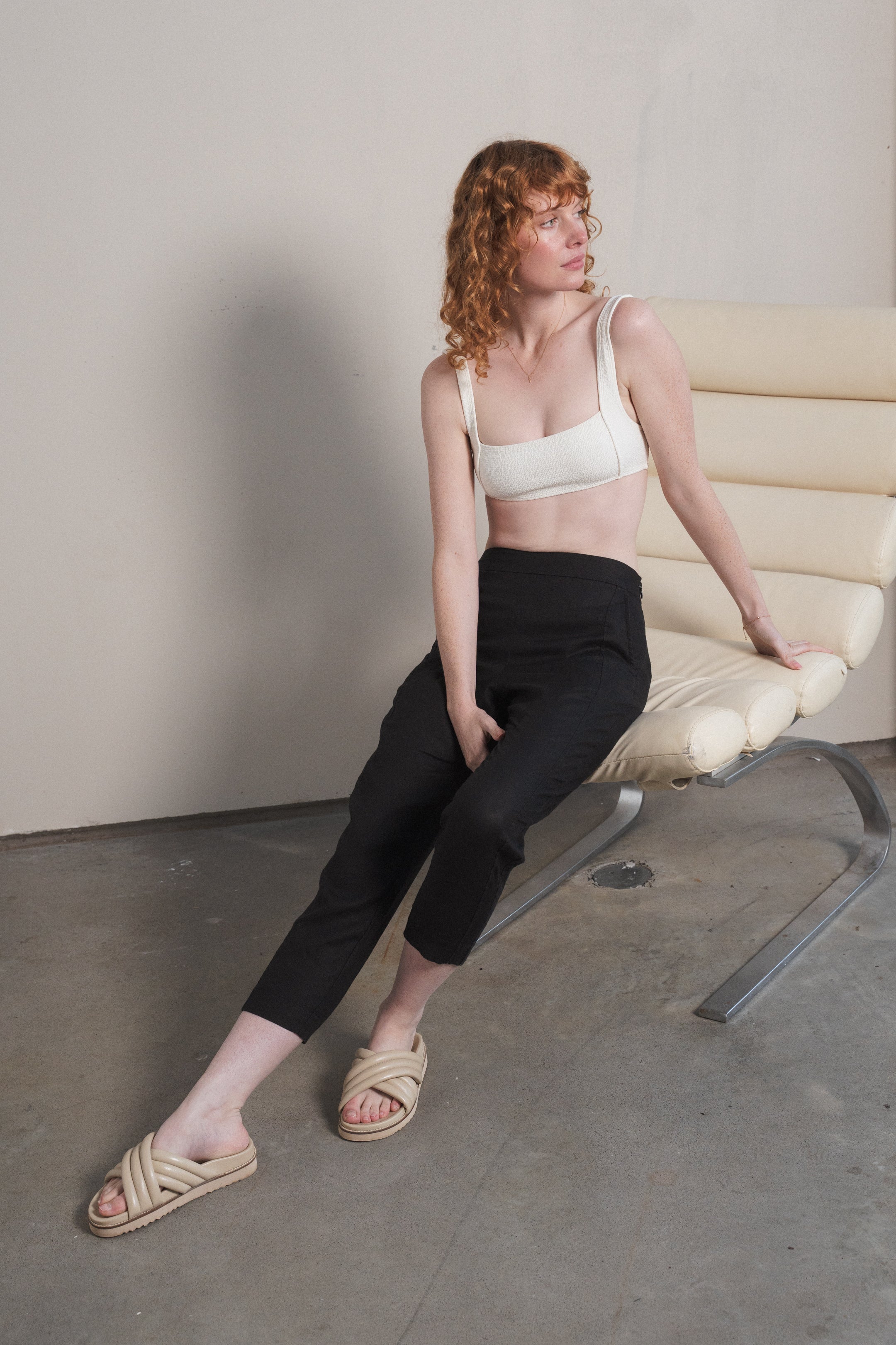 Lilly Pilly Emer Linen Pants - Black