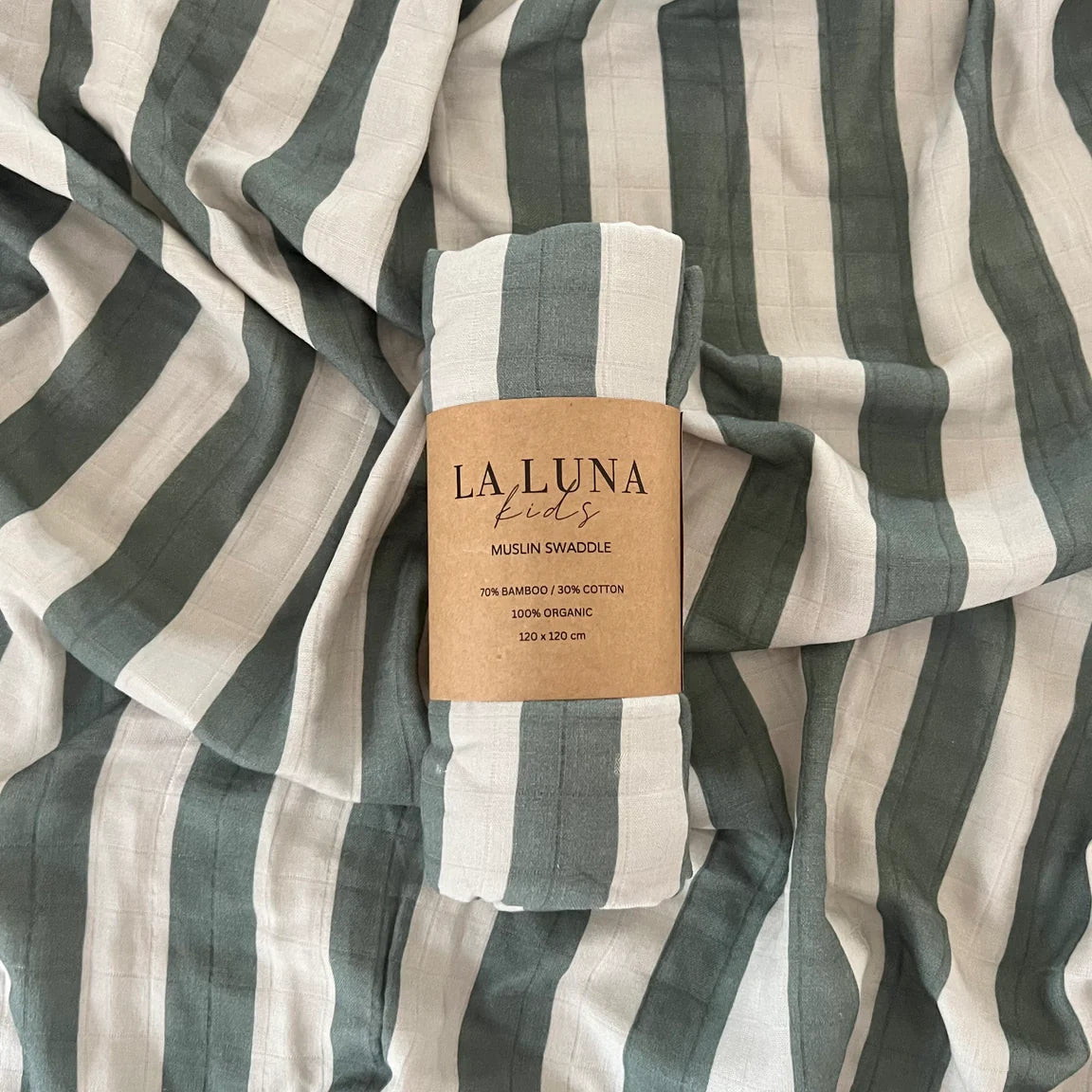 La Luna Kids Olive Haze Swaddle