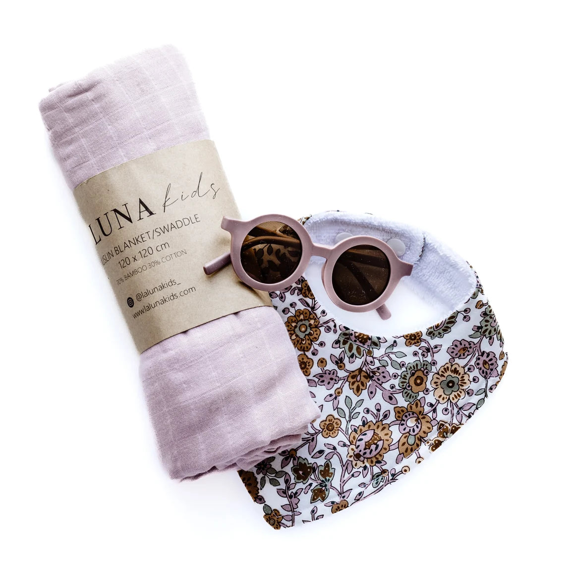 La Luna Kids Unisex Sunglasses - Mauve