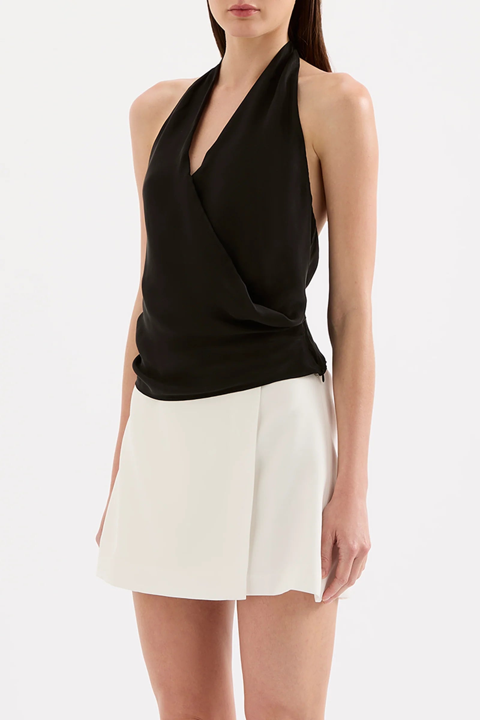 Nude Lucy Leon Cupro Top - Black