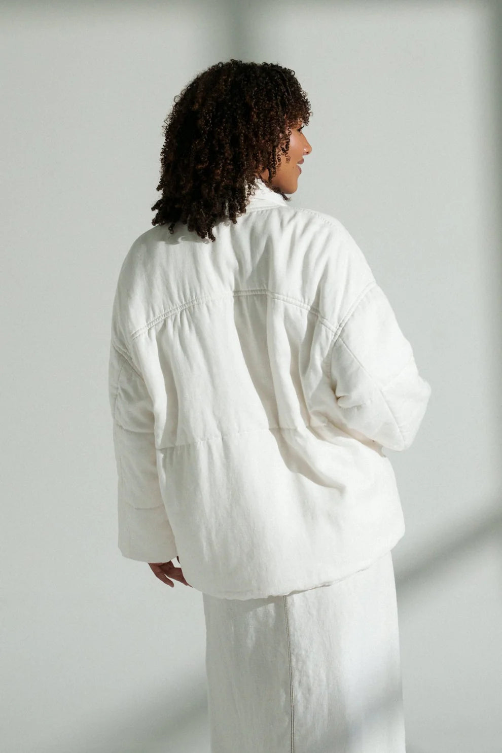 Lilly Pilly Aster Linen Coat - Ivory