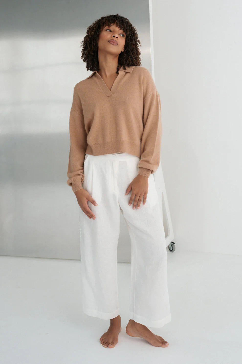 Lilly Pilly Emma Cashmere Knit - Camel