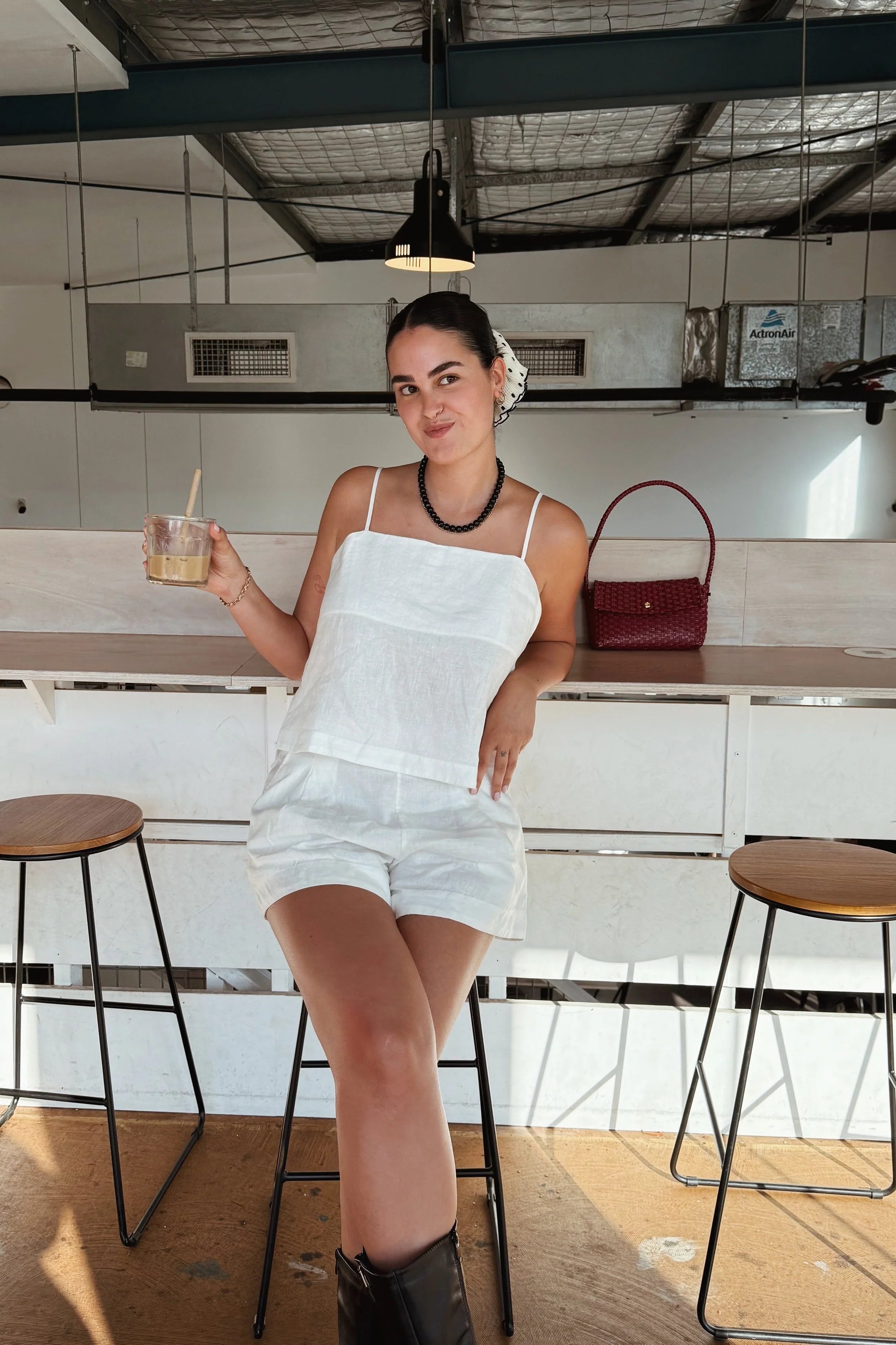 Lilly Pilly Gaia Linen Shorts - Ivory