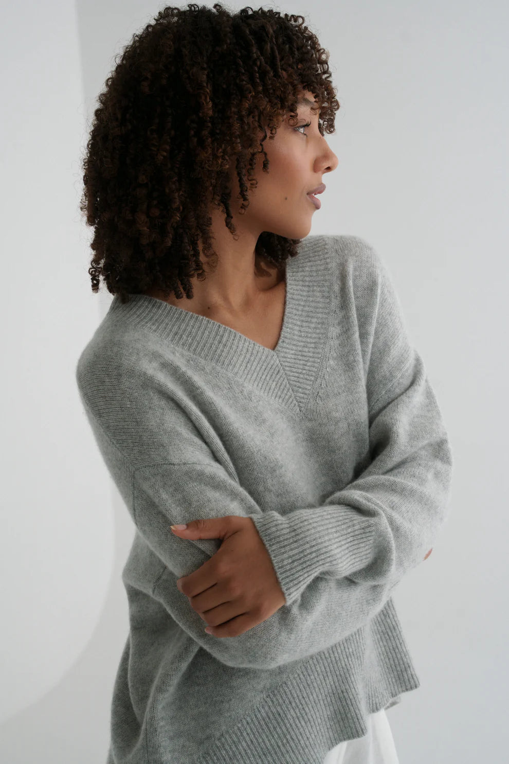 Lilly Pilly June Cashmere Knit - Grey Marle