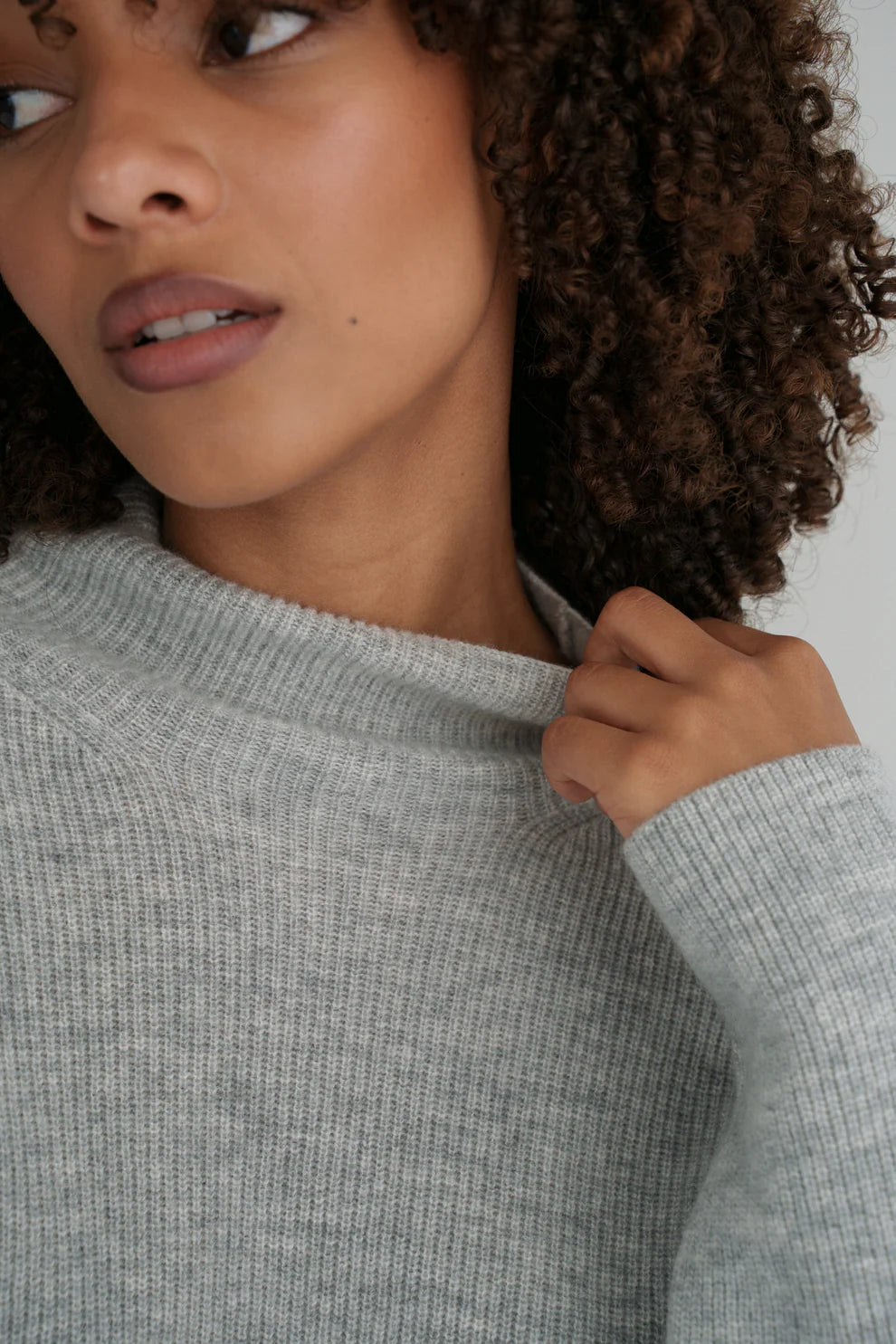 Lilly Pilly Lumi Cashmere Knit - Grey Marle