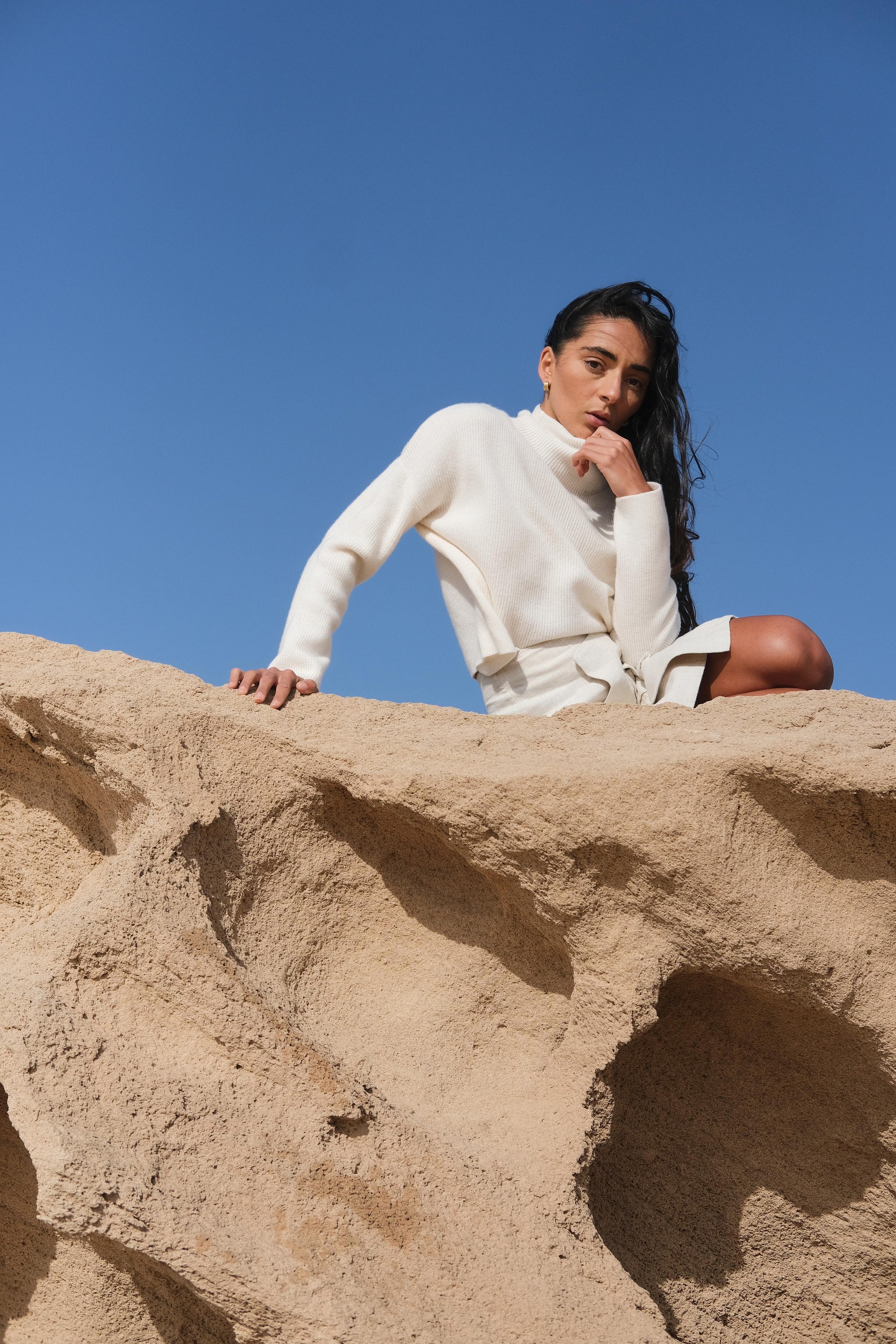 Lilly Pilly Lumi Cashmere Knit - Ivory