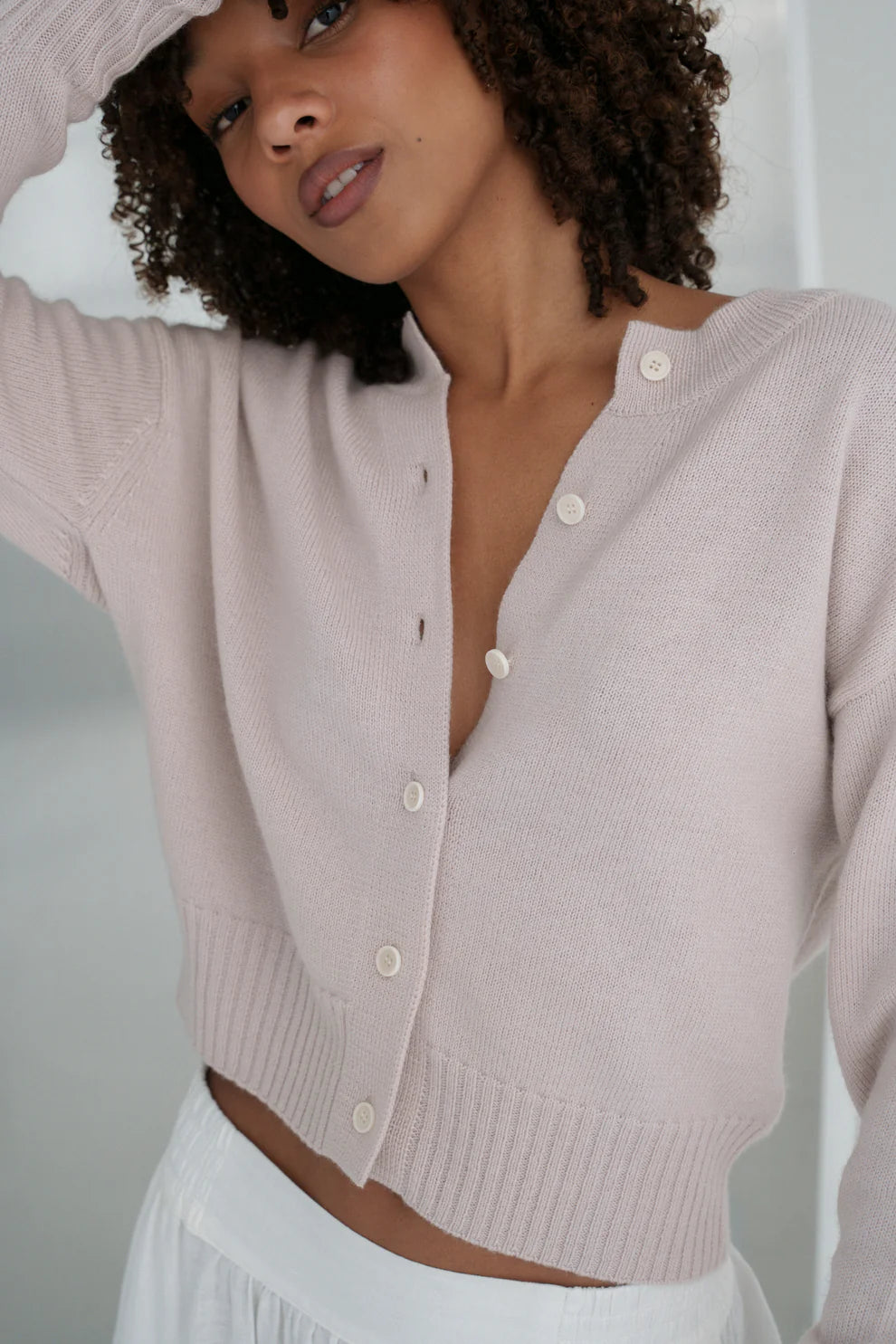 Lilly Pilly Taylor Merino Cardi - Dusty Lilac