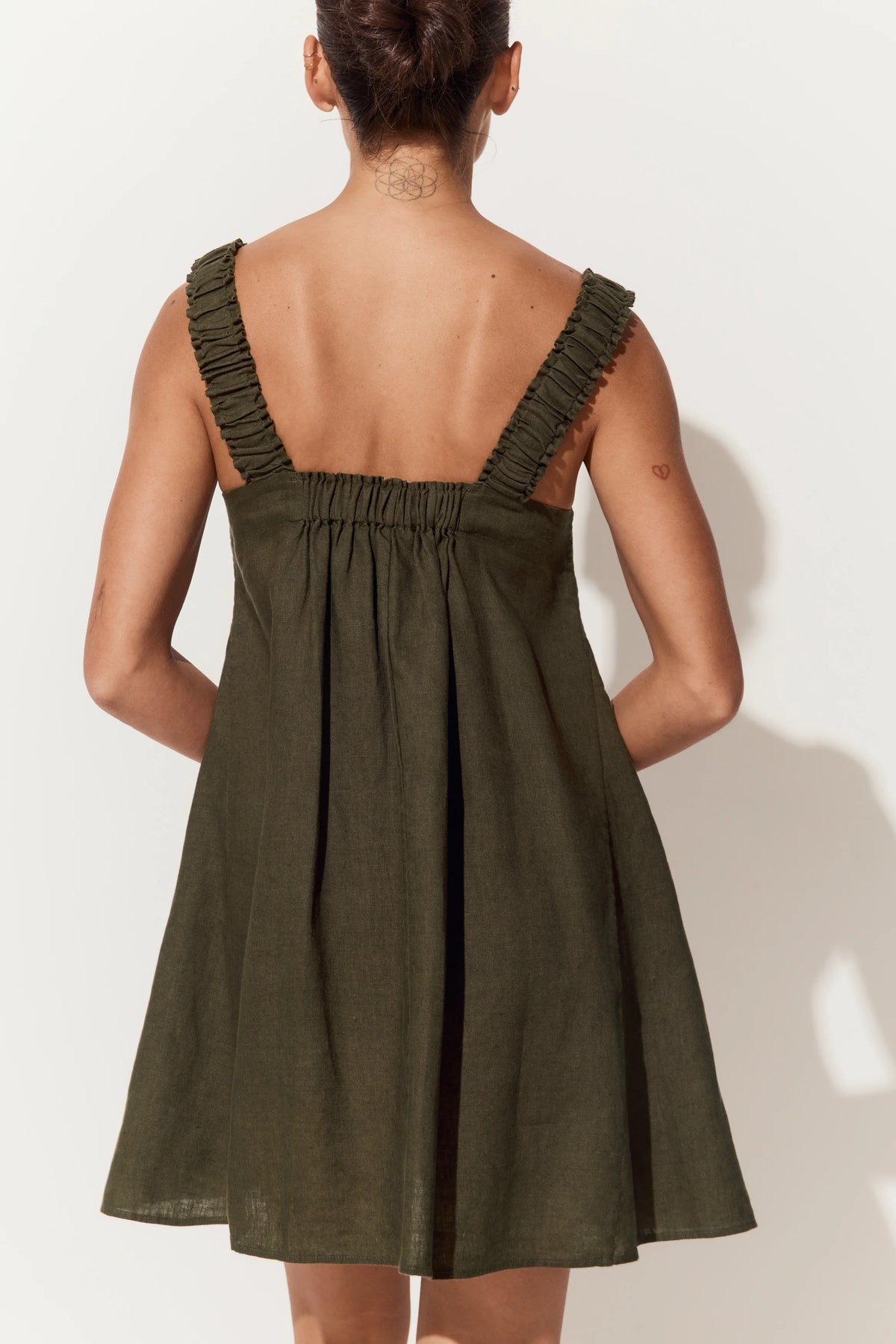 Lilly Pilly Zahra Linen Dress - Khaki