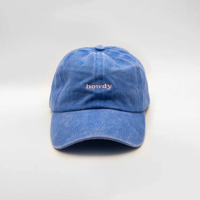 Lovefound Slogan Cap - Howdy Washed Blue