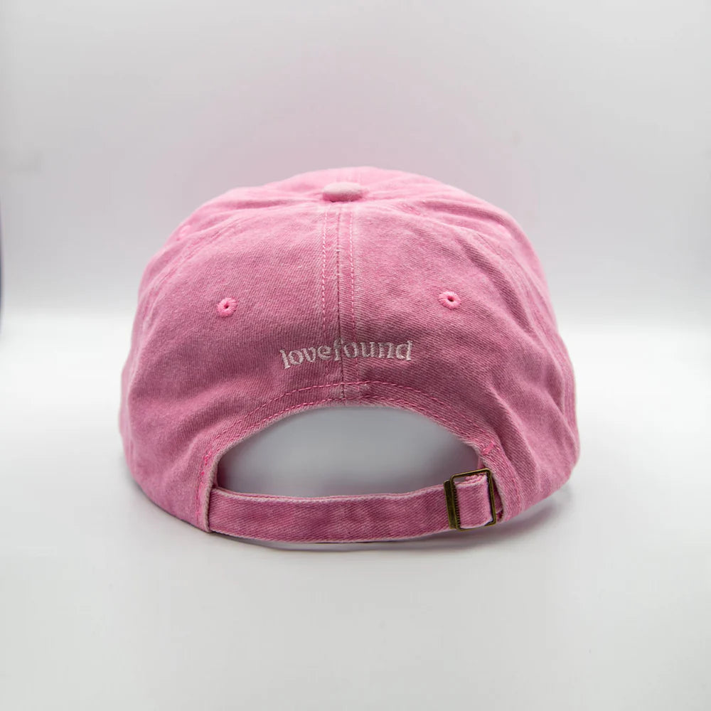 Lovefound Slogan Cap Rodeo - Washed Pink