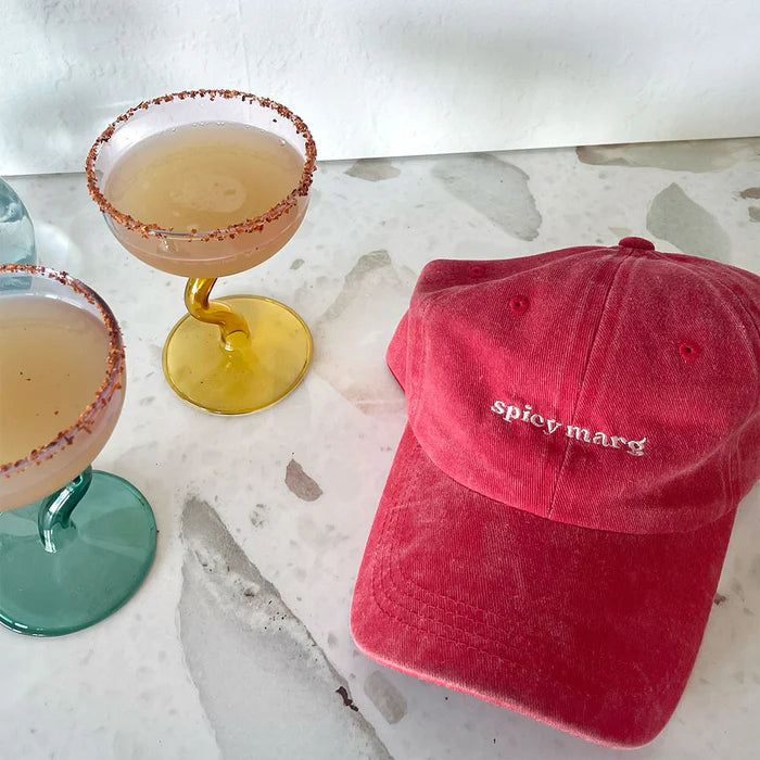 Lovefound Slogan Cap - Spicy Marg Washed Red