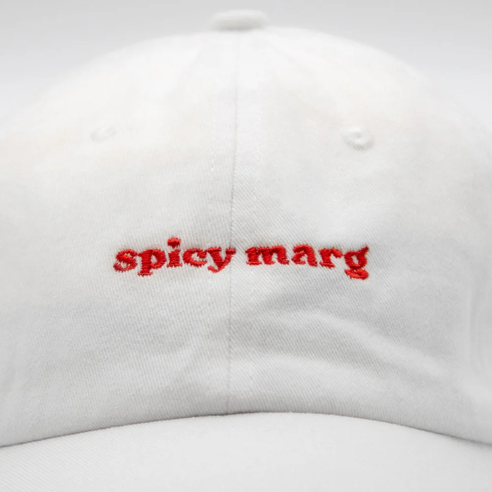 Lovefound Slogan Cap Spicy Marg - White