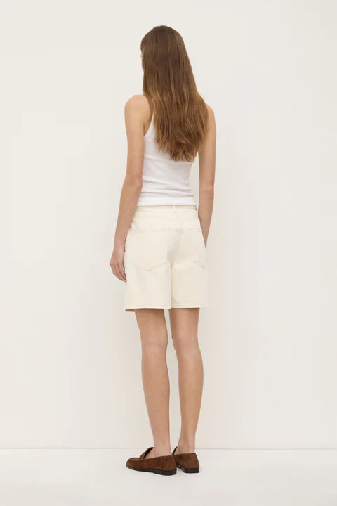 Assembly Label Mid Rise Vintage Denim Short - Ecru