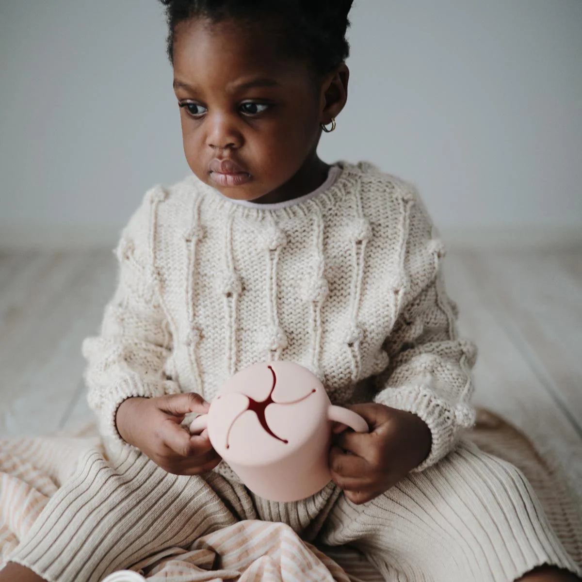 Mushie Snack Cup - Cambridge Blue
