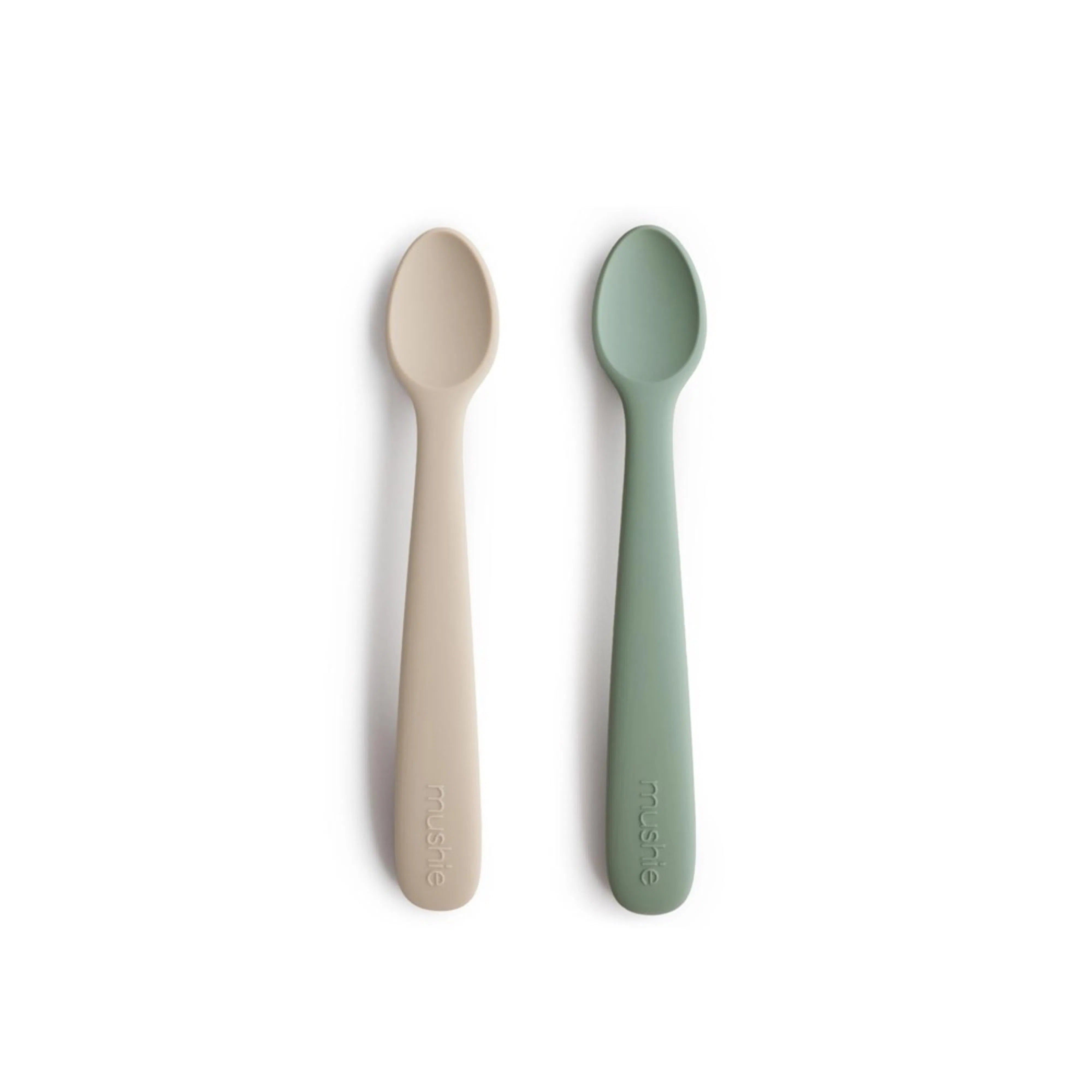 Mushie Spoons 2 Pack - Cambridge Blue & Sand