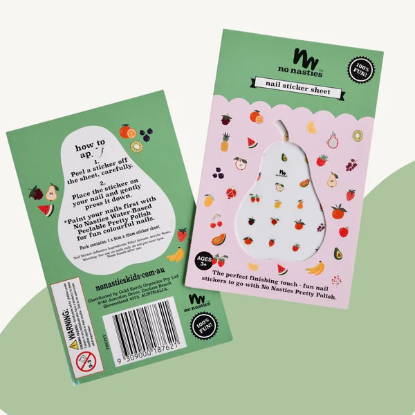 No Nasties Fruity Nail Stickers