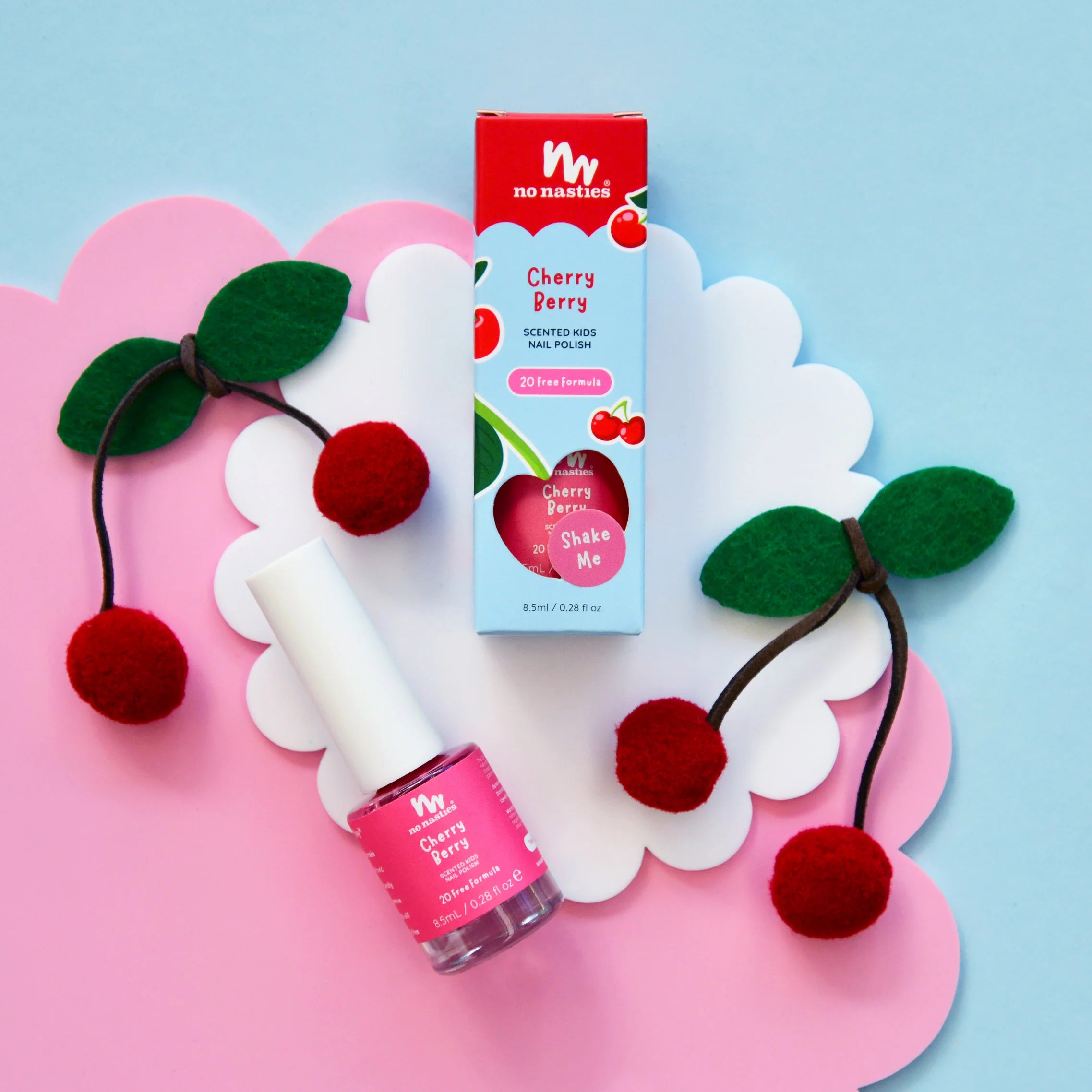 No Nasties Kids Scented Polish - Cherry Berry