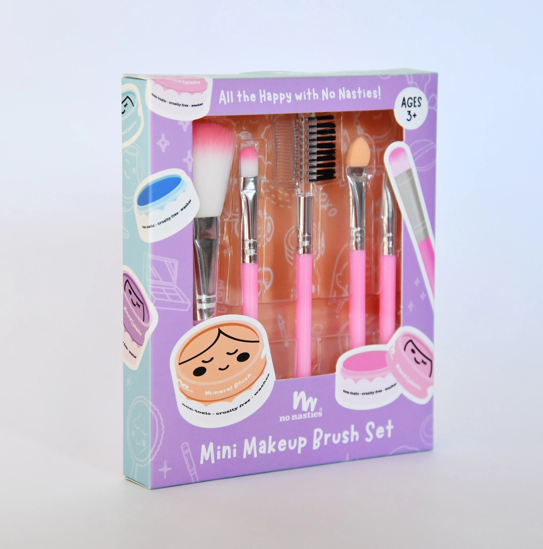 No Nasties No Nasties Kids Mini Makeup Brush Set