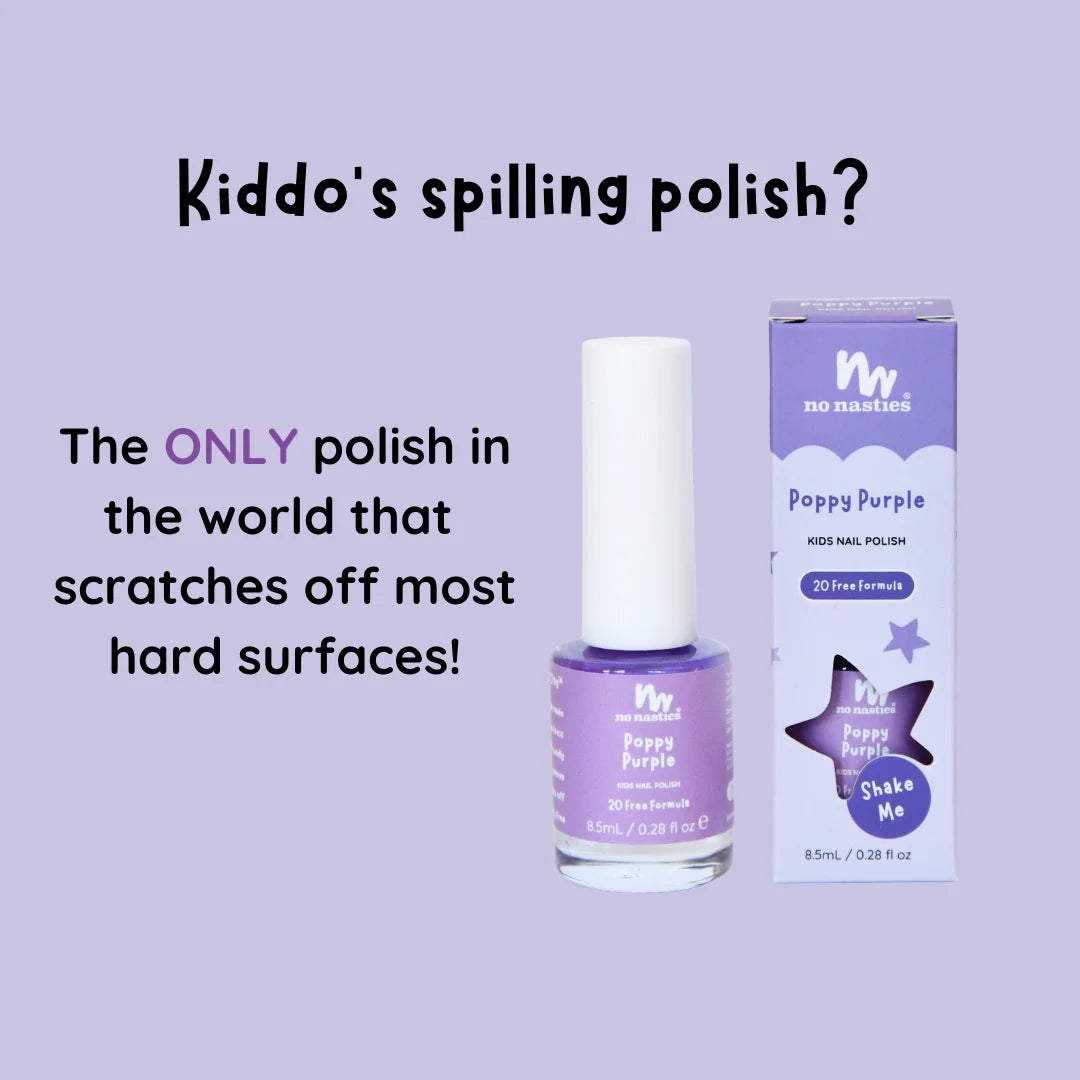 No Nasties Unscented Polish - Poppy Purple