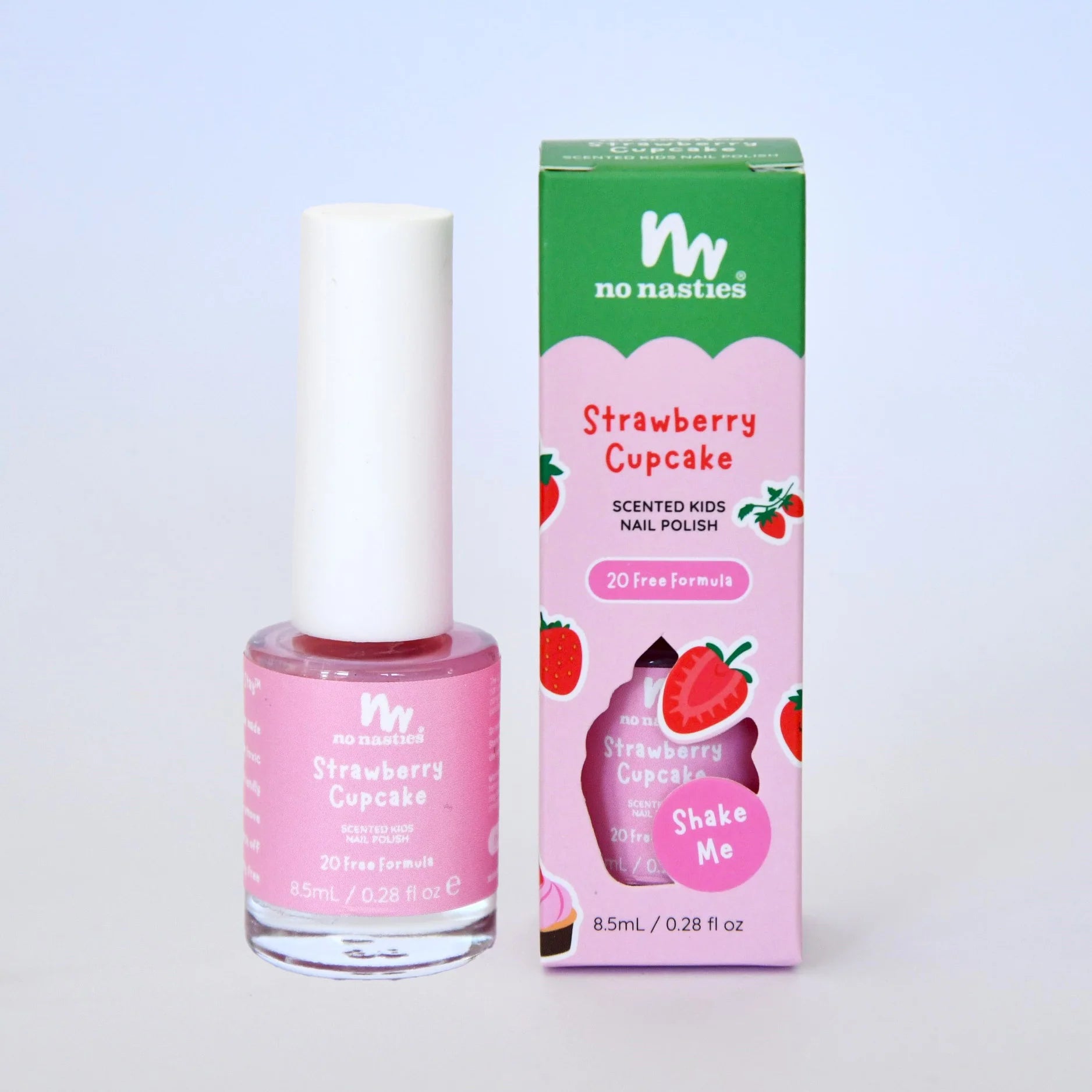 No Nasties Unscented Polish - Strawberry Cupcake