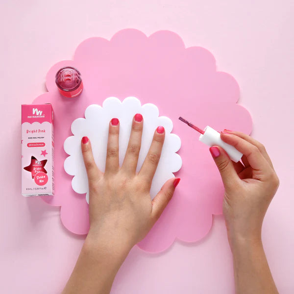 No Nasties Water-Based Nail Polish for Kids - Bright Pink