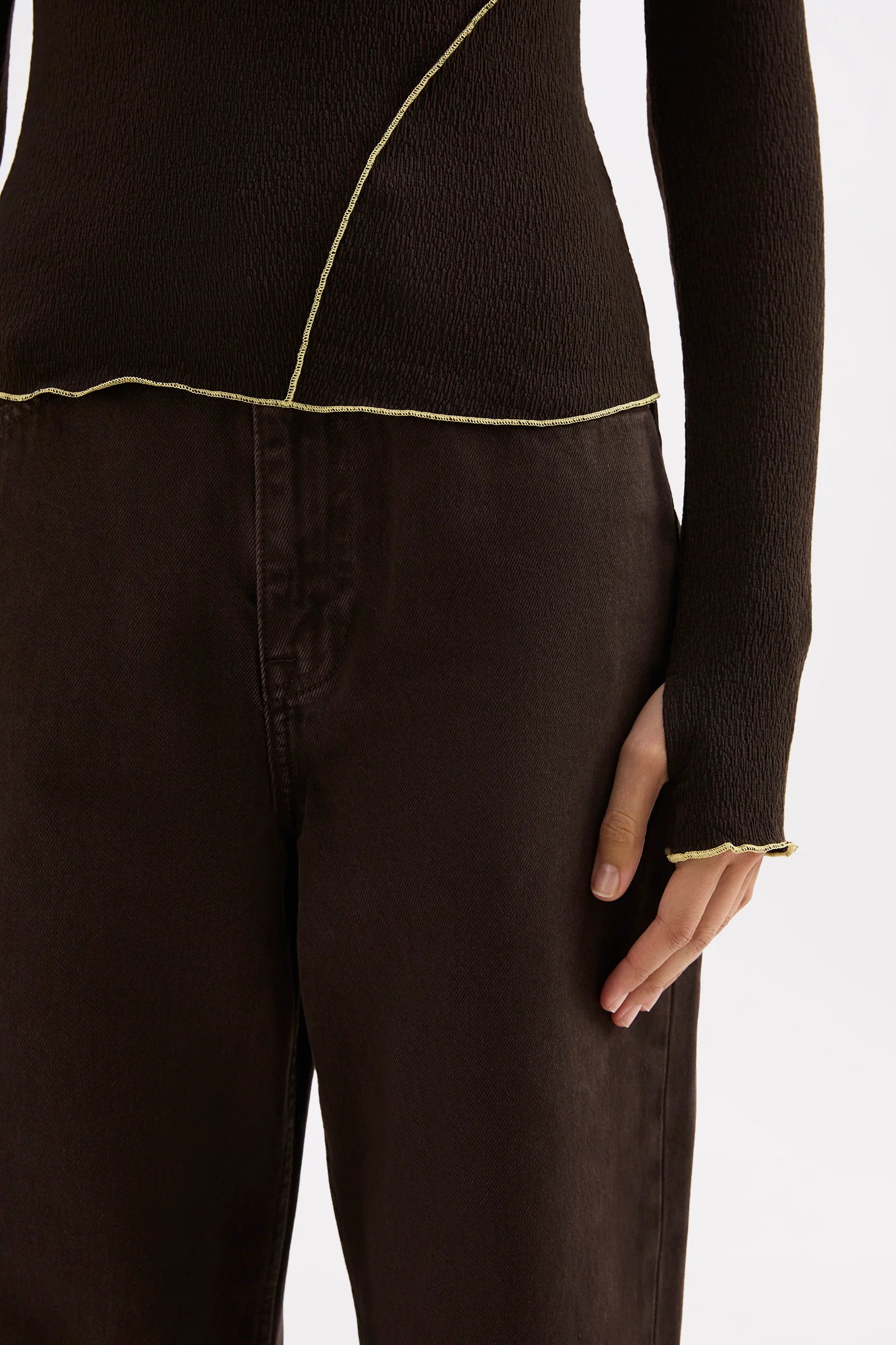Nude Lucy Aslan LS Top - Espresso