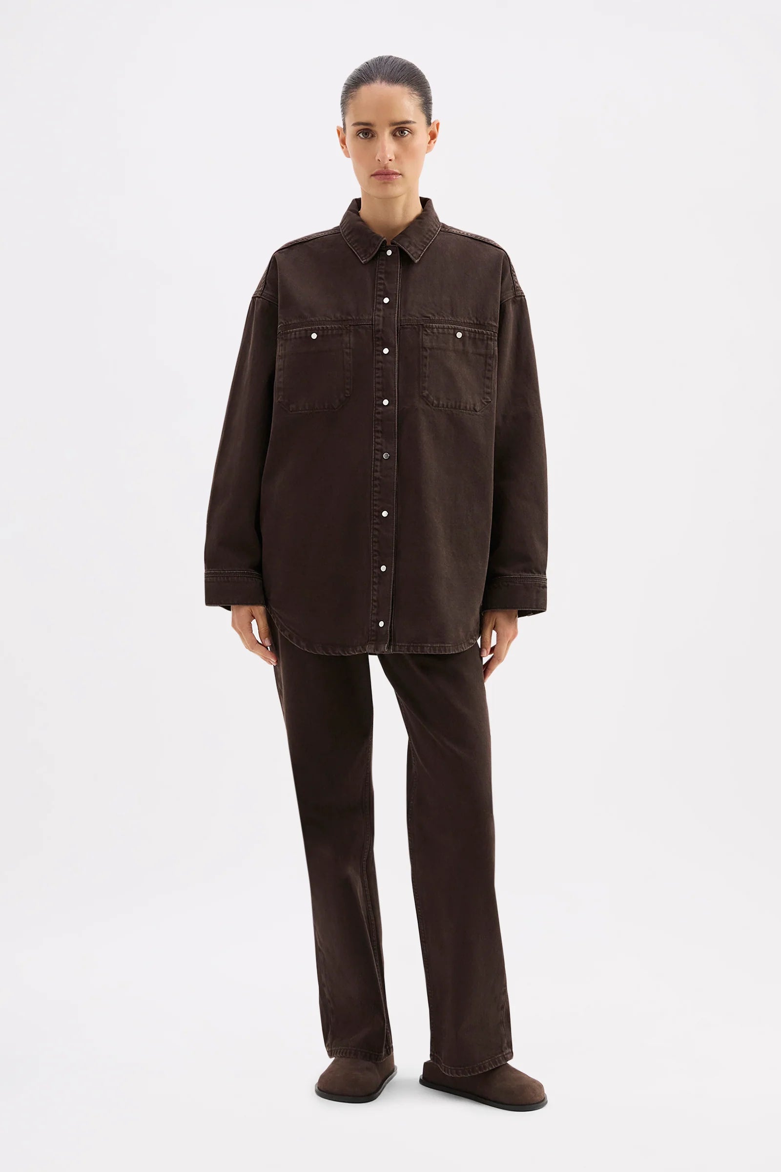 Nude Lucy Brax Denim Jacket - Espresso