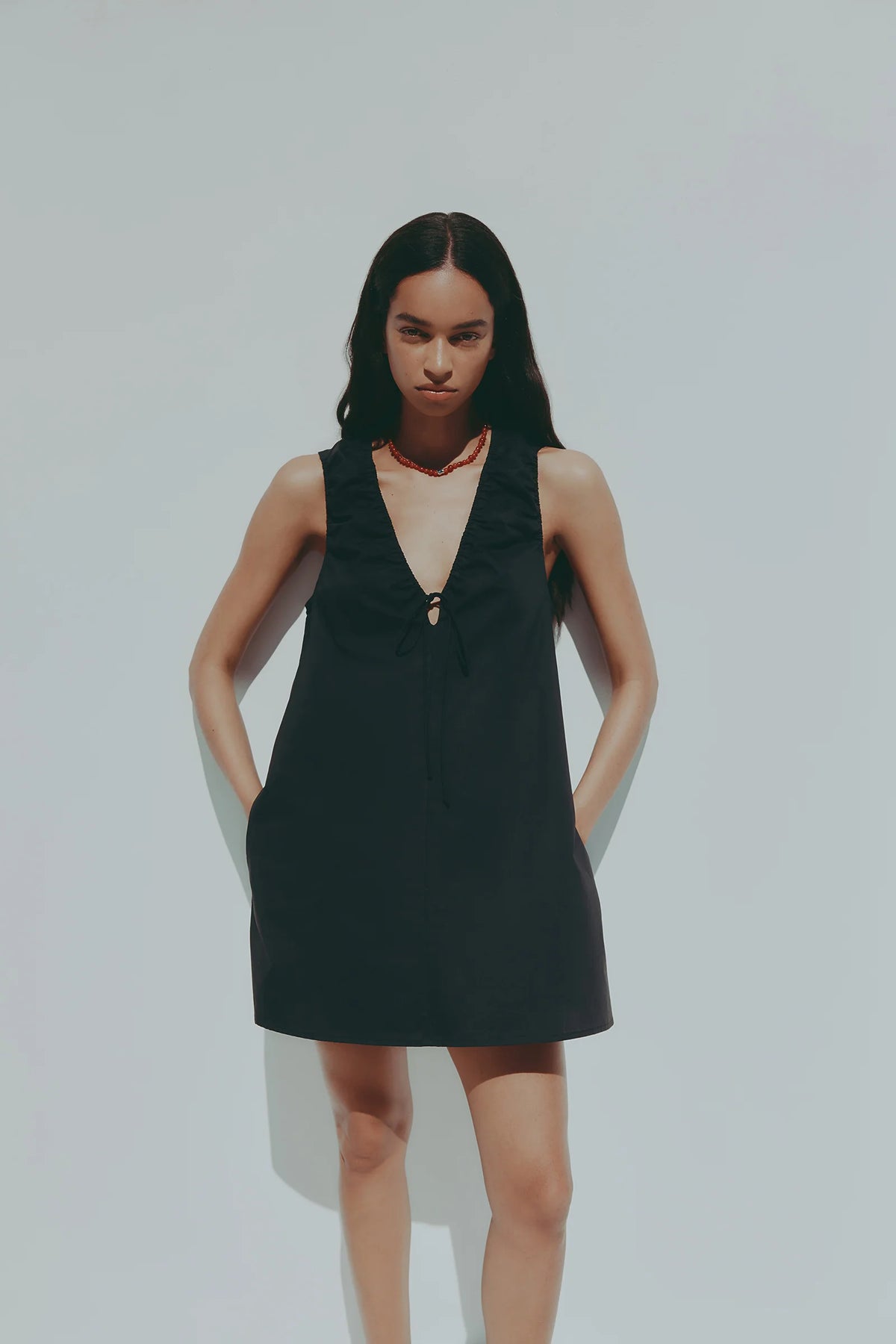 Nude Lucy Cerie Poplin Mini Dress - Black