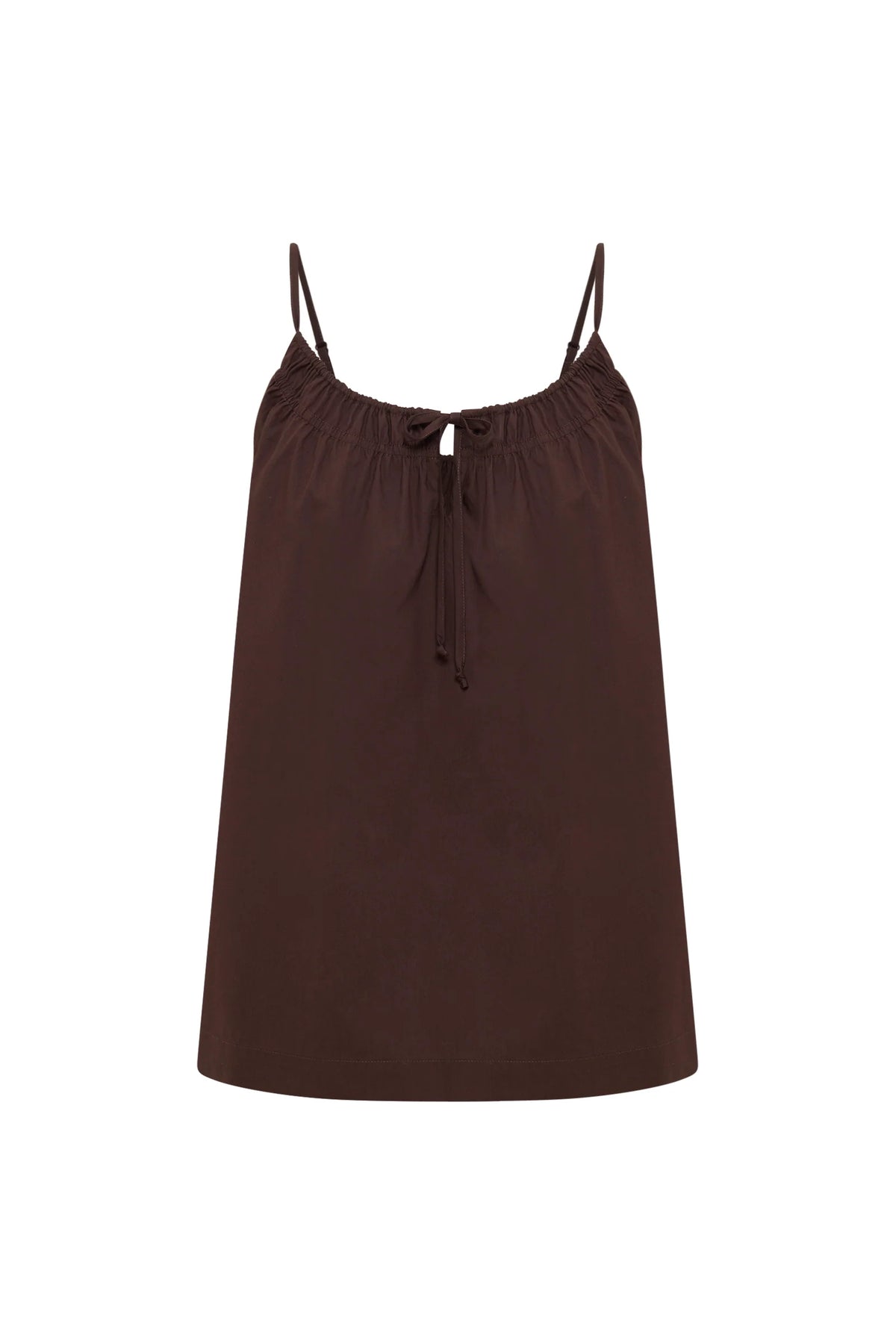 Nude Lucy Cerie Poplin Top - Chocolate