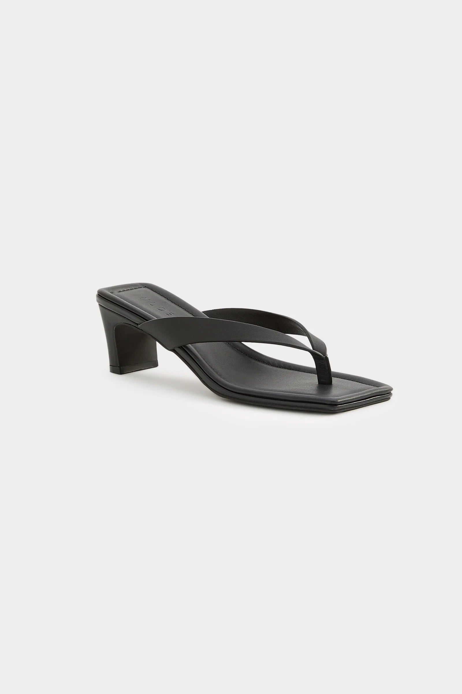 Nude Lucy Gael Leather Heel - Black