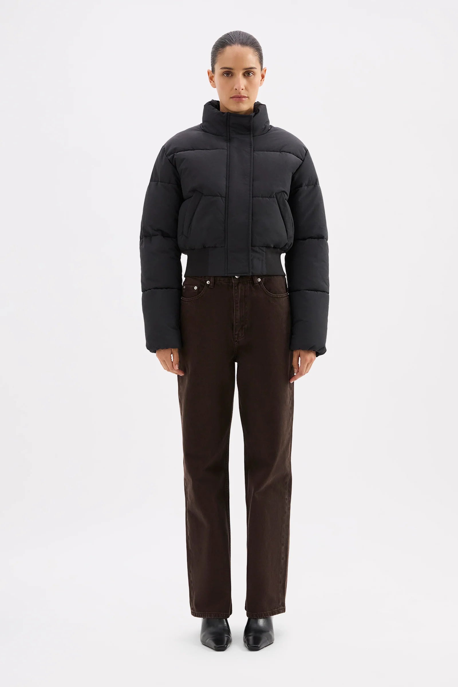 Nude Lucy Iva Puffer Jacket - Black