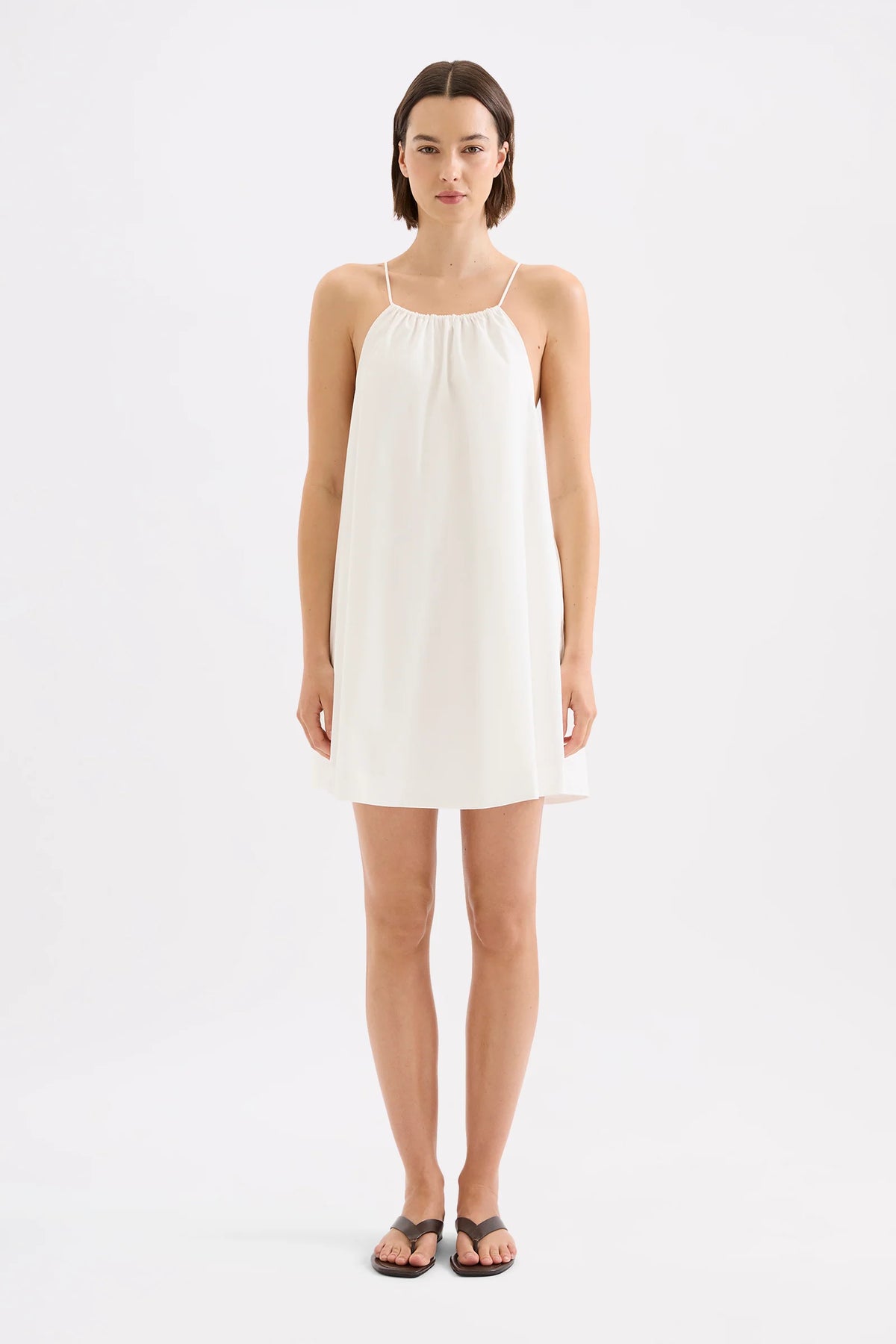 Nude Lucy Lia Poplin Mini Dress - White