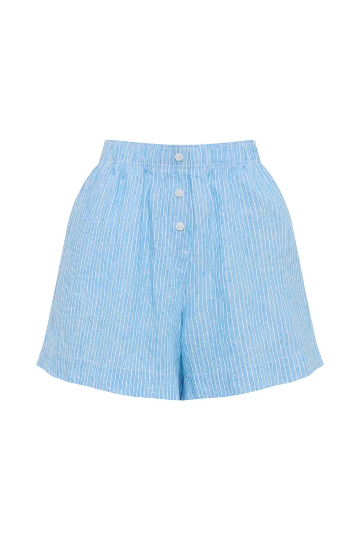 Nude Lucy Lounge Linen Short - Cove Stripe