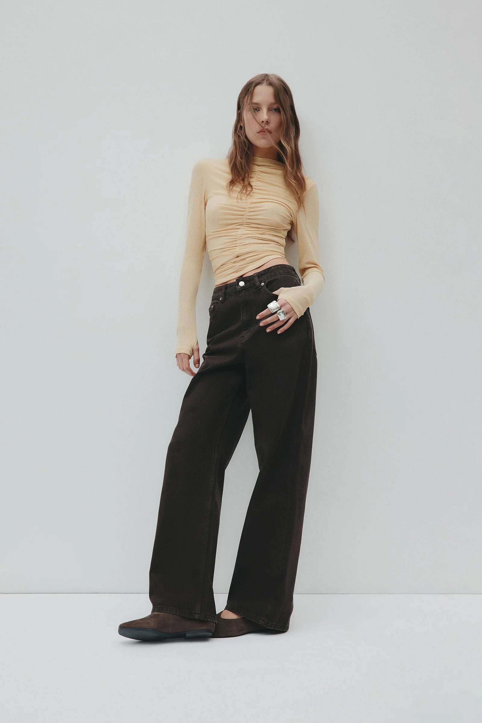 Nude Lucy Marti Mesh Top - Butter