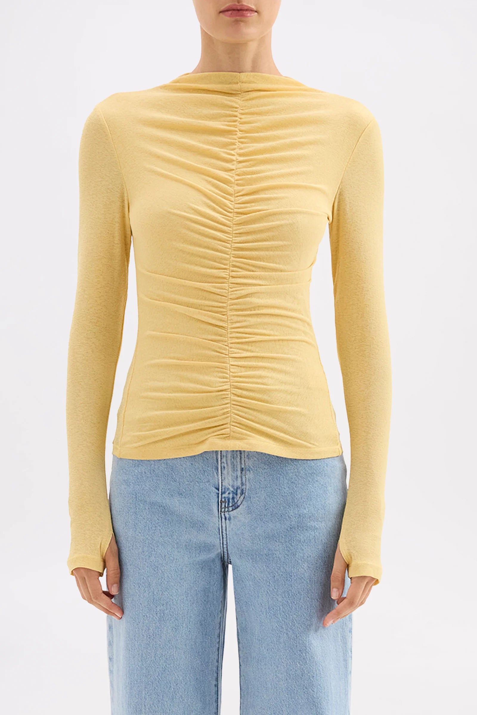 Nude Lucy Marti Mesh Top - Butter
