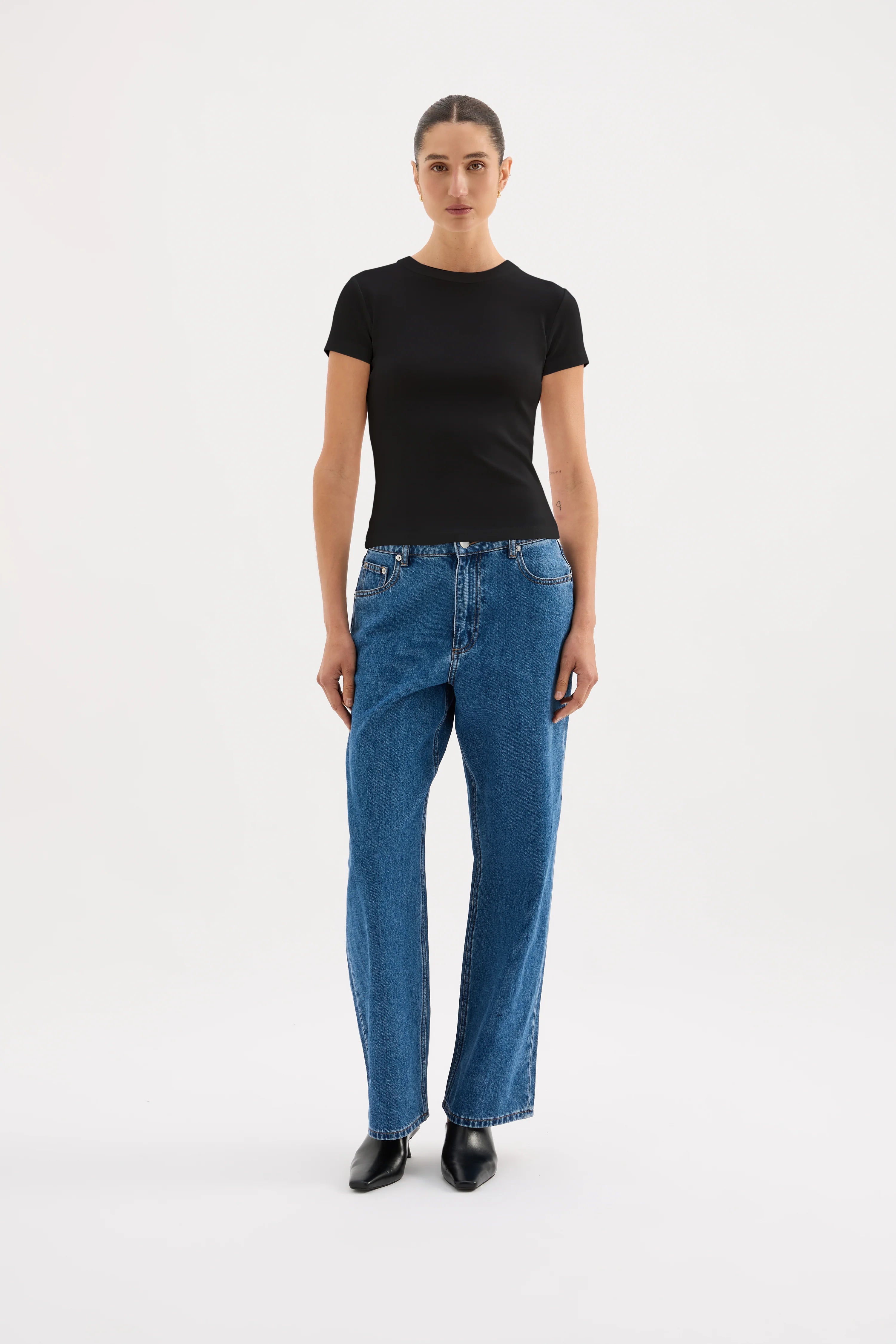 Nude Lucy Organic Baby Tee - Black