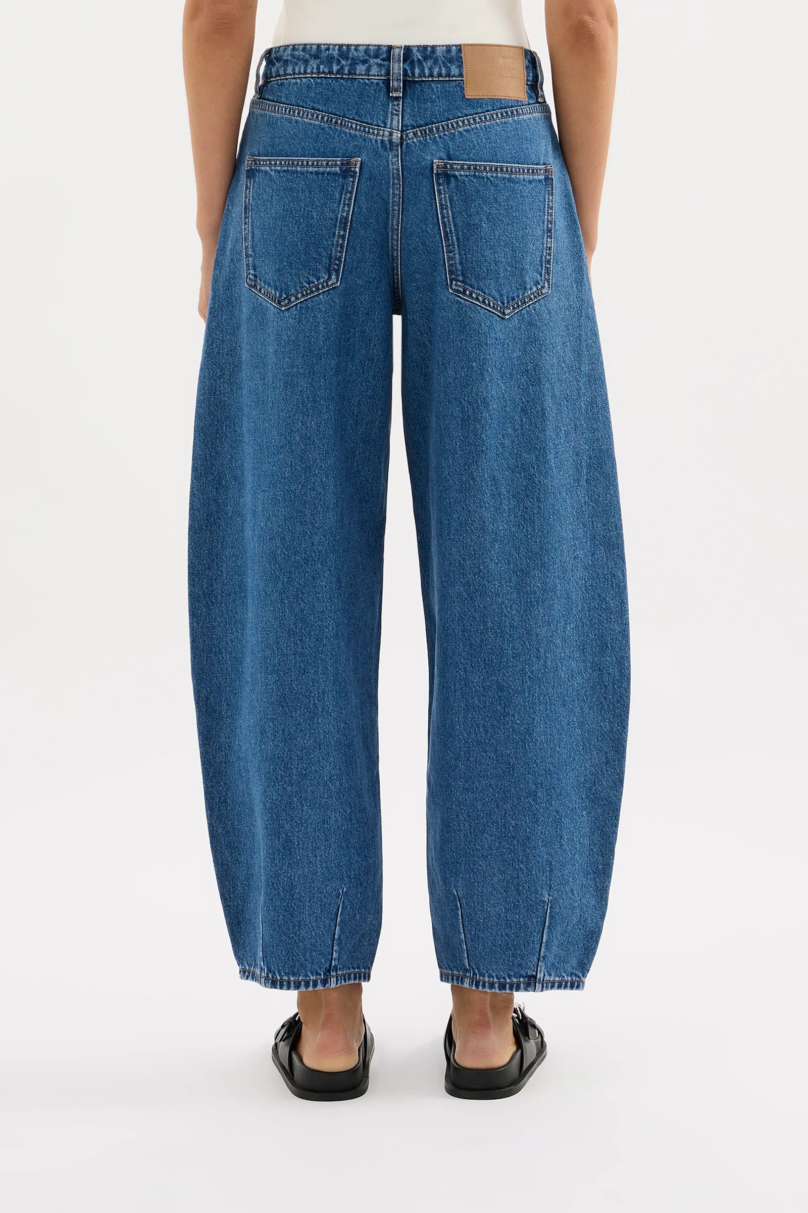 Nude Lucy Organic Barrel Jean - Royal Blue